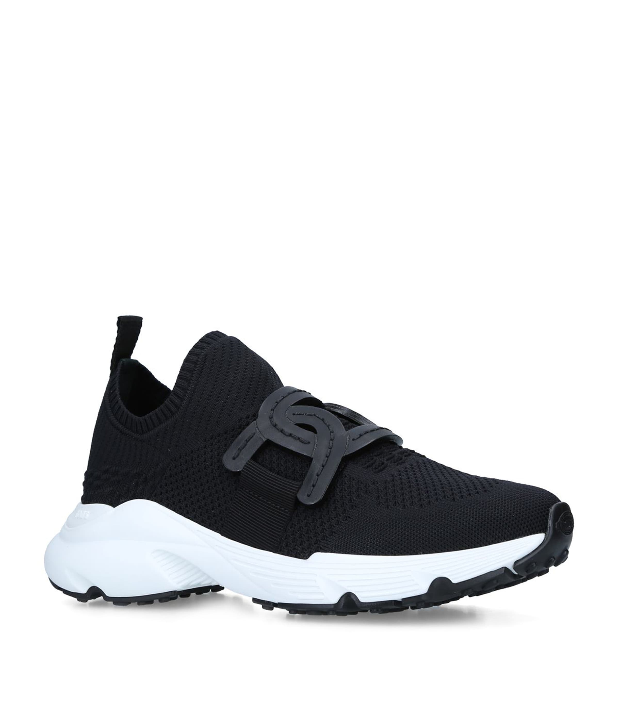 【関税&送料込】Roger Vivier Viv On The Run Sneakers Viv' on the Run Sneakers in patent leather and fabric Black