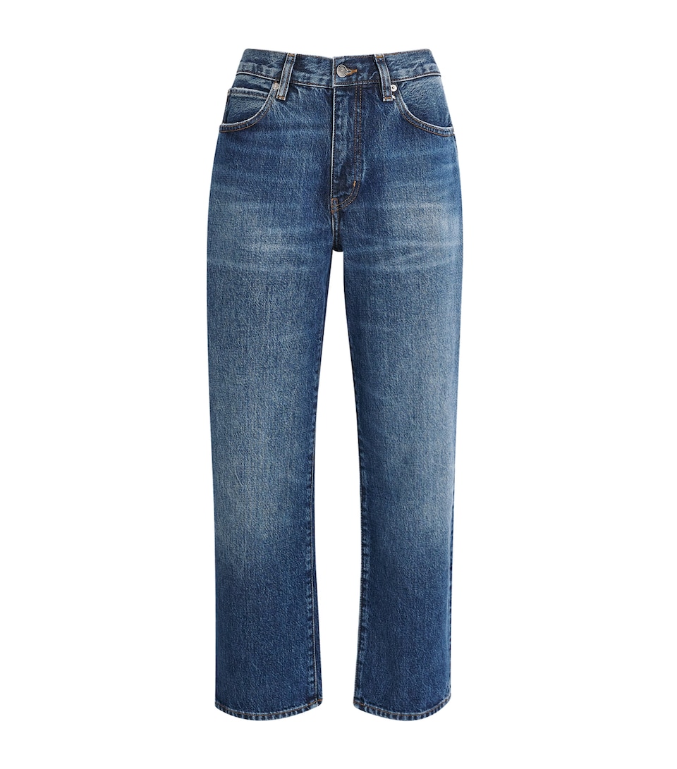 FRAME Womens The Hang Straight Jeans Lucky