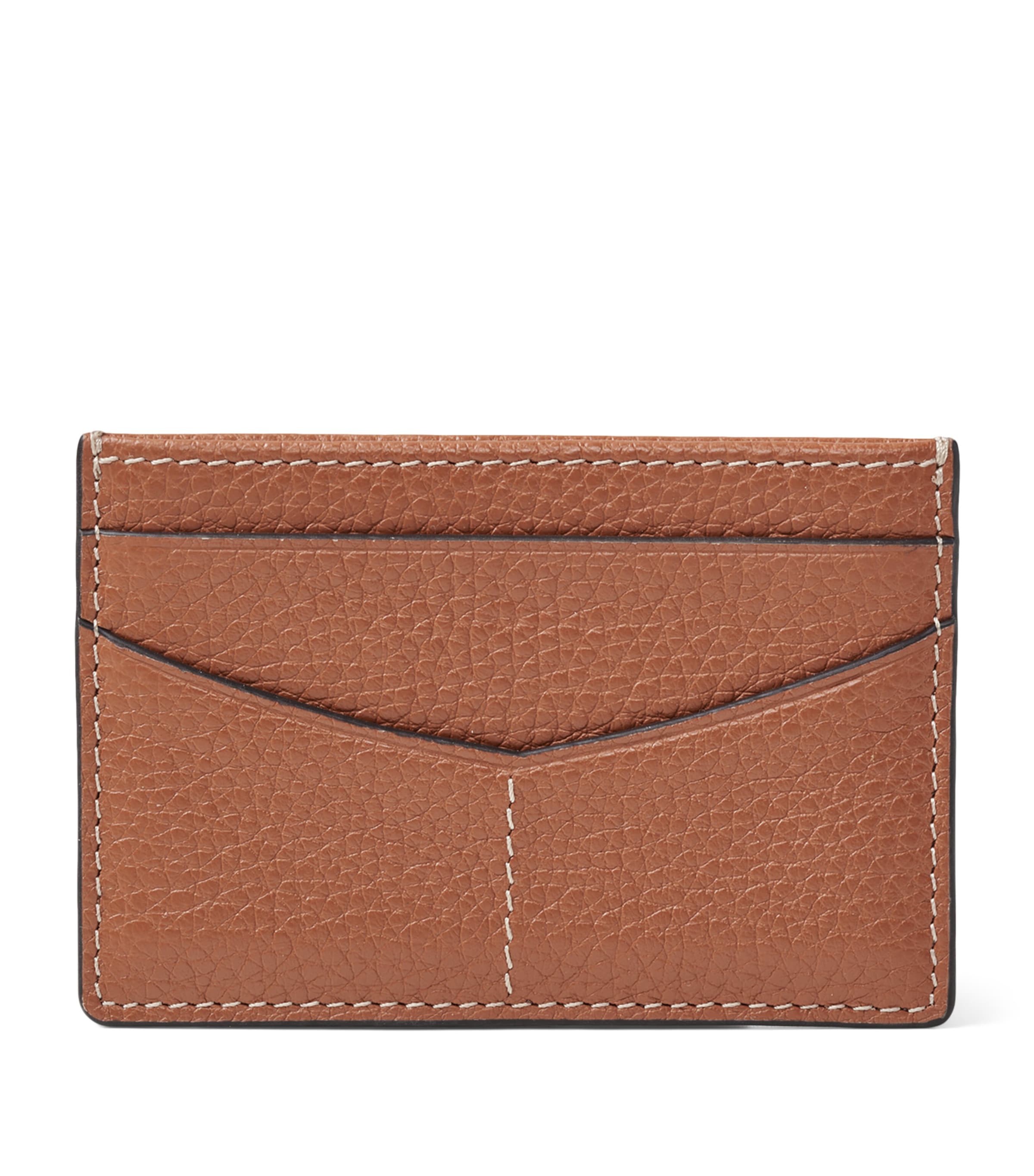 Aspinal Of London Leather Hudson Slim Card Holder Tan