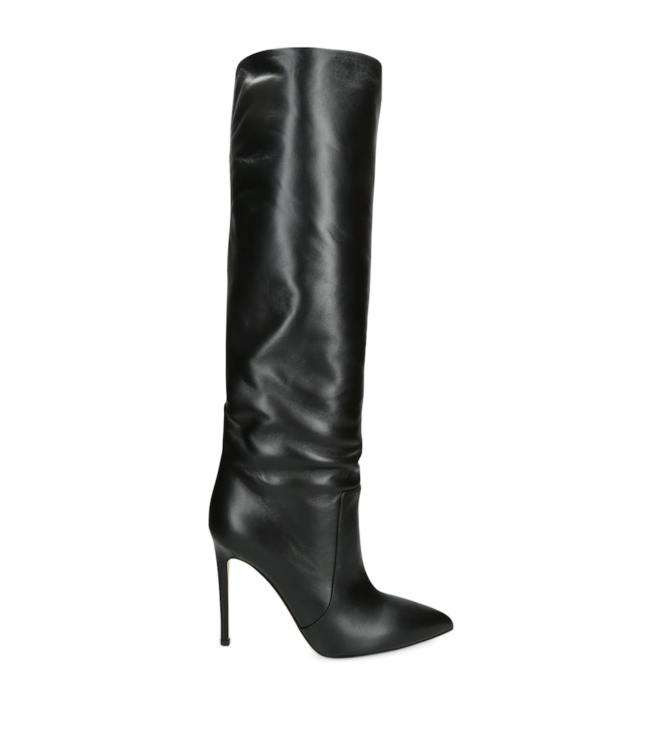 Leather Stiletto Knee-High Boots 105