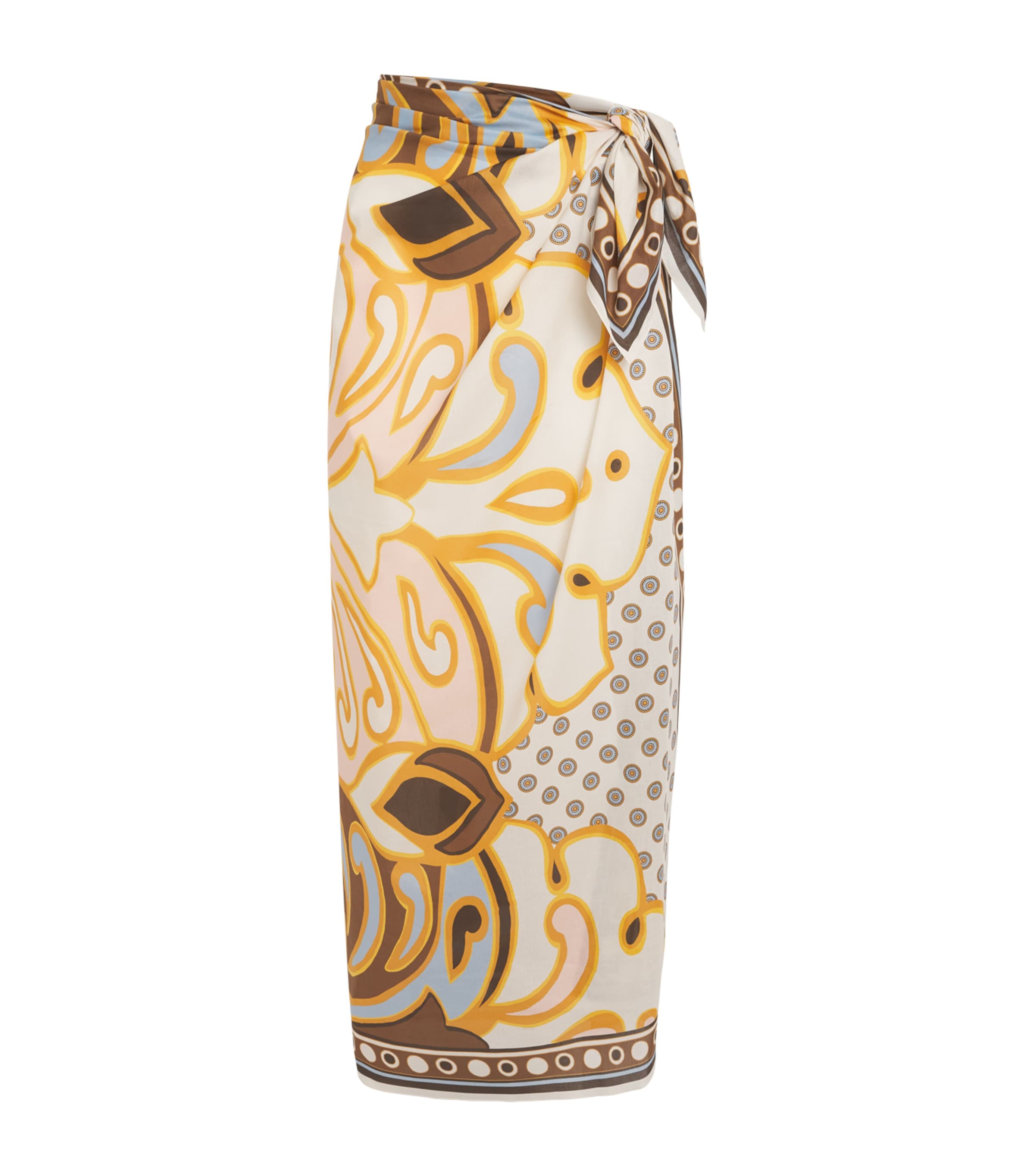 La Doublej Womens Cotton Pareo Maxi Skirt Cocoon