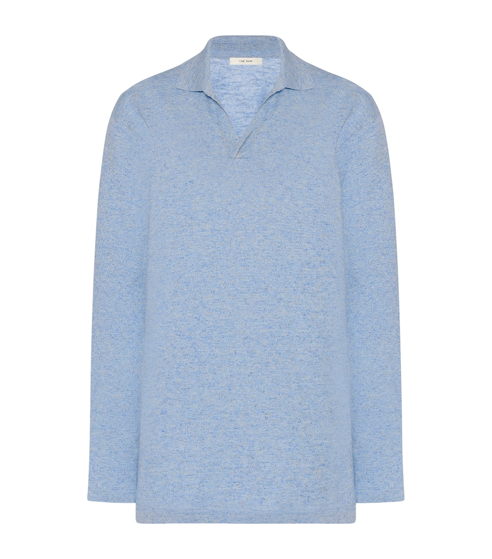 Niosa Cotton-Linen Polo Sweater