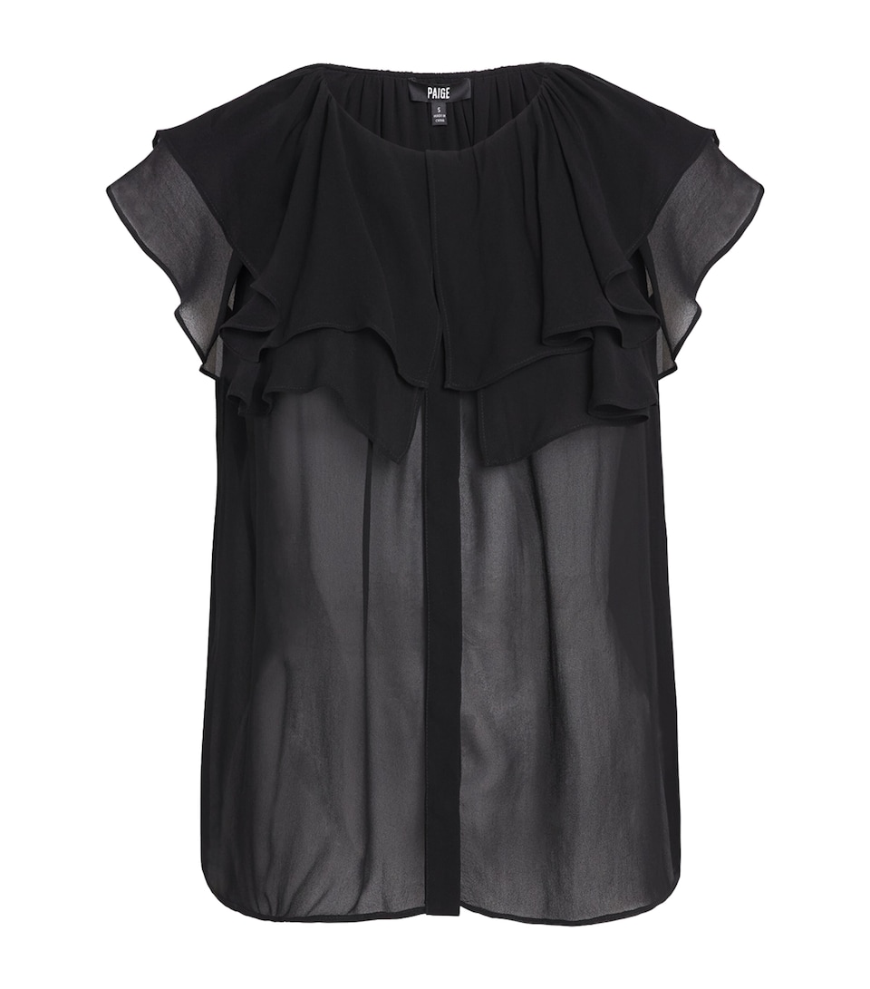 PAIGE Womens Lucia Blouse Black
