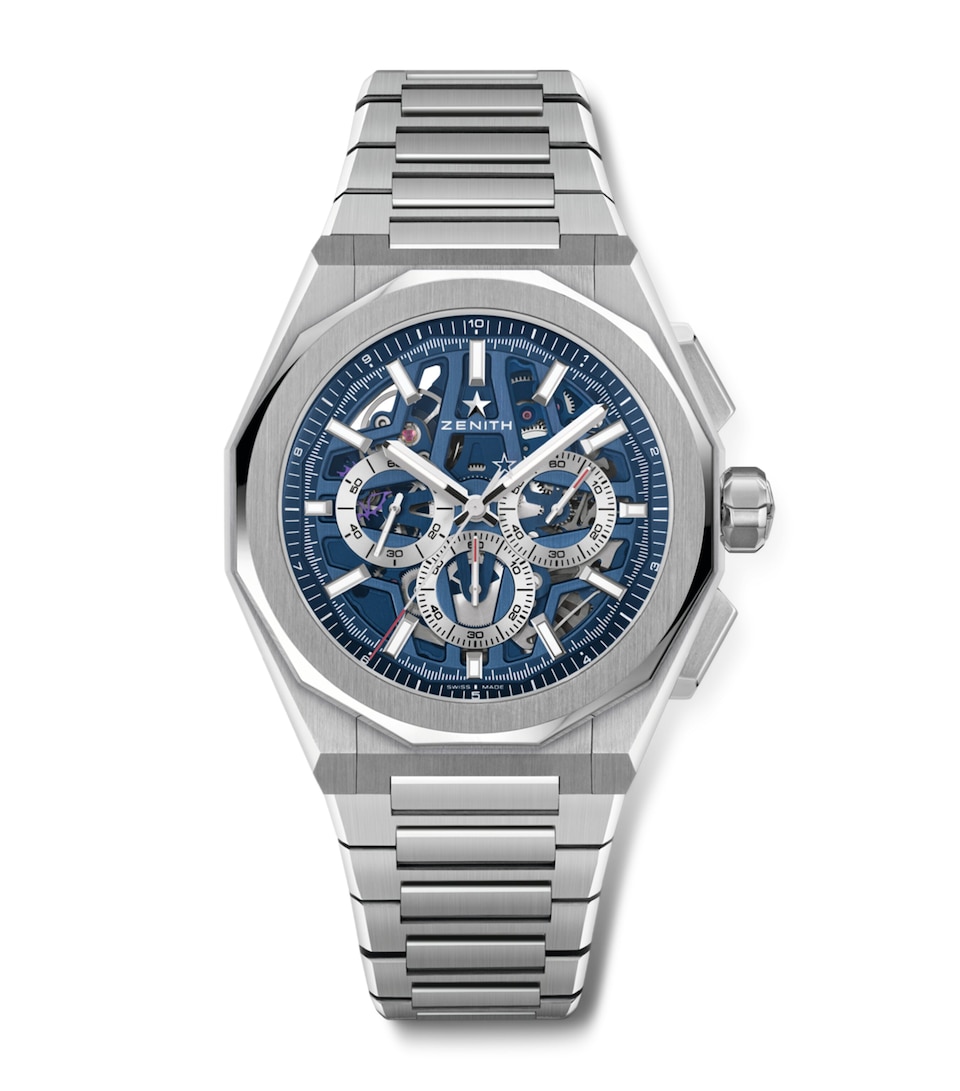 Stainless Steel Defy Skyline Skeleton Watch 41mm