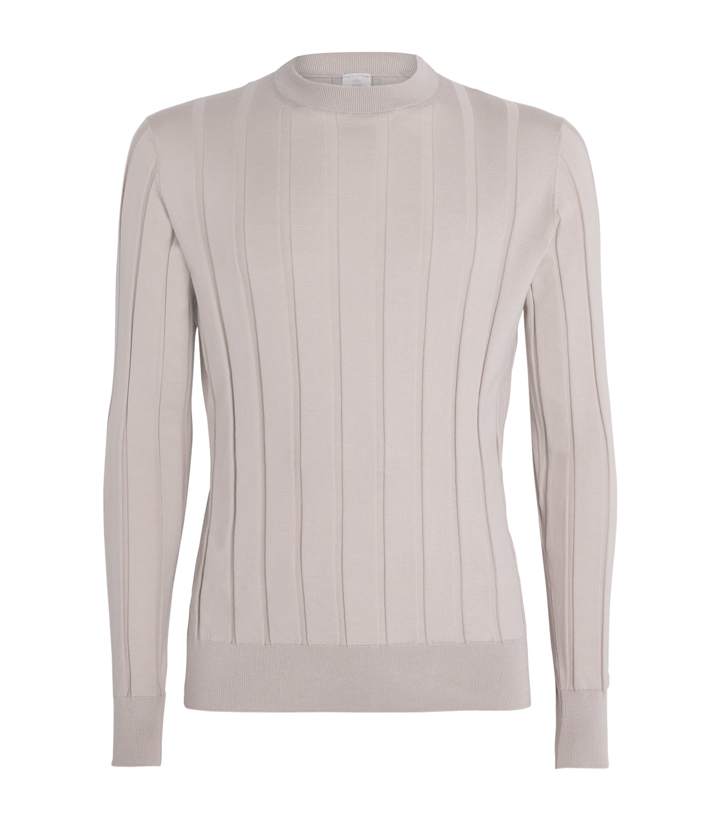 Eleventy Mens Cotton-Silk-Cashmere Sweater Tortora