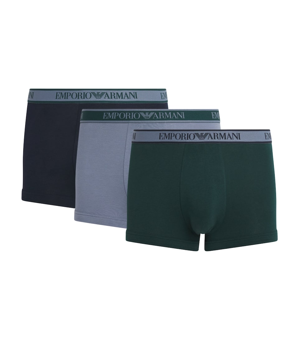Stretch-Cotton Core Logo Trunks (Pack of 3)