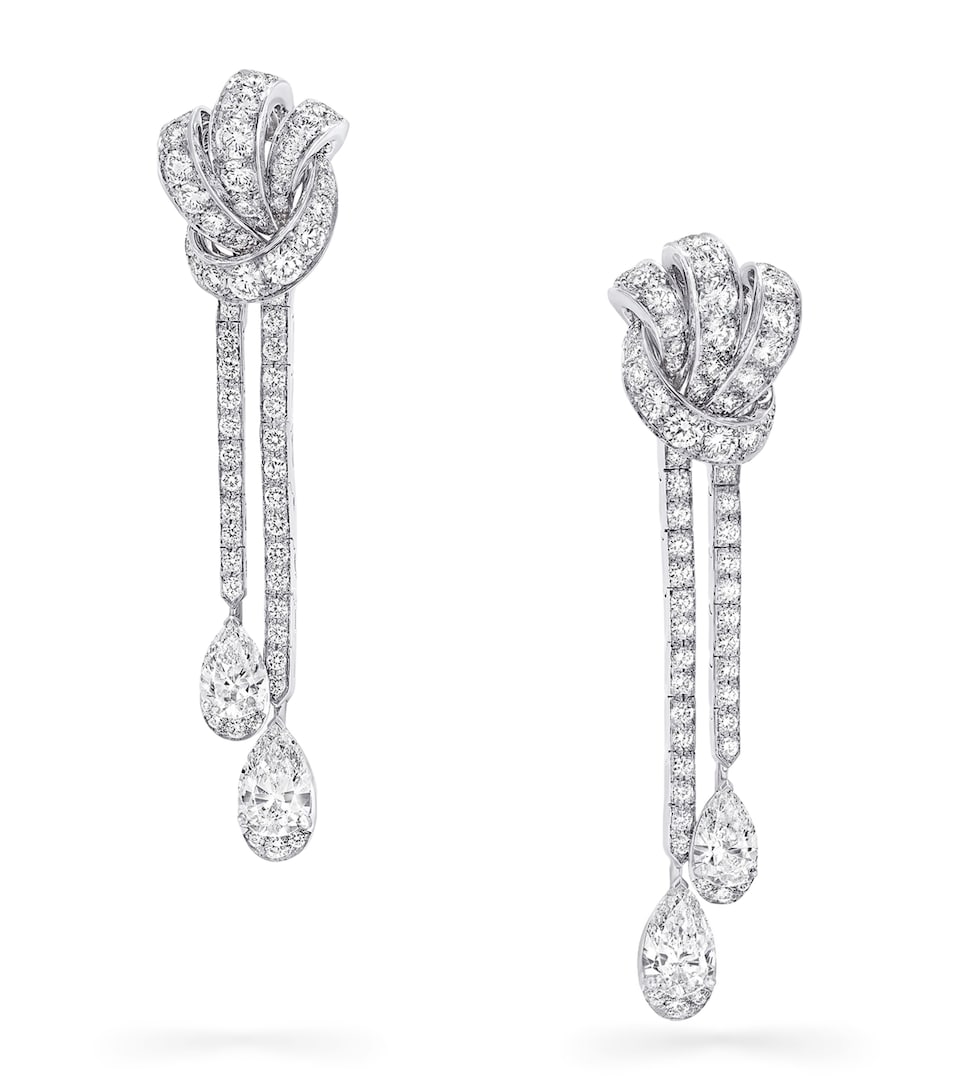 Graff White Gold and Diamond Tilda’s Bow Earrings White Gold