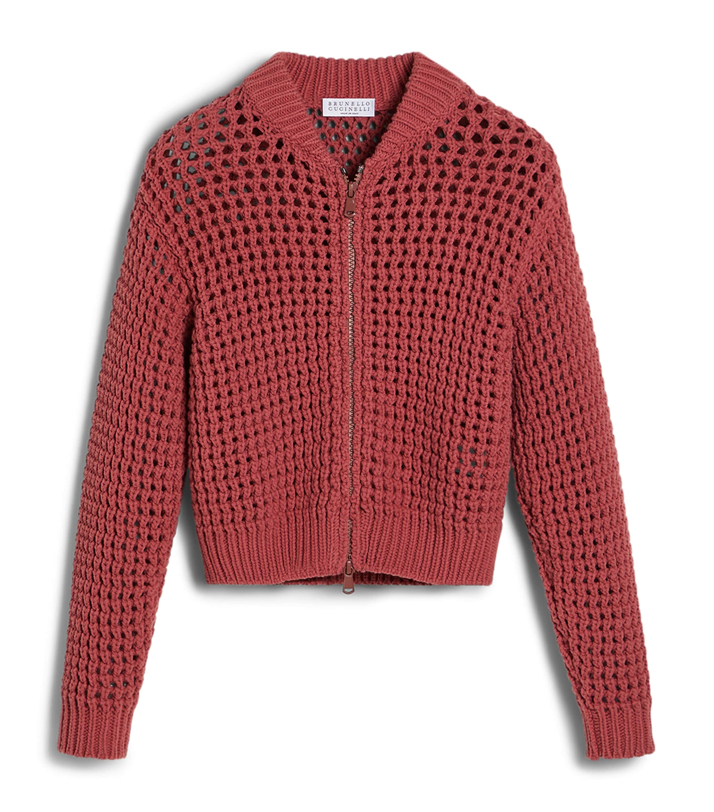 Brunello Cucinelli Kids Cotton-Blend Netted Cardigan (8-10 Years)