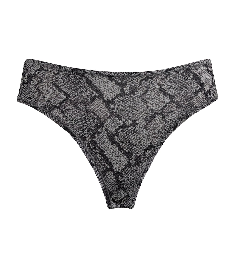Fits Everybody Snakeskin Print Thong
