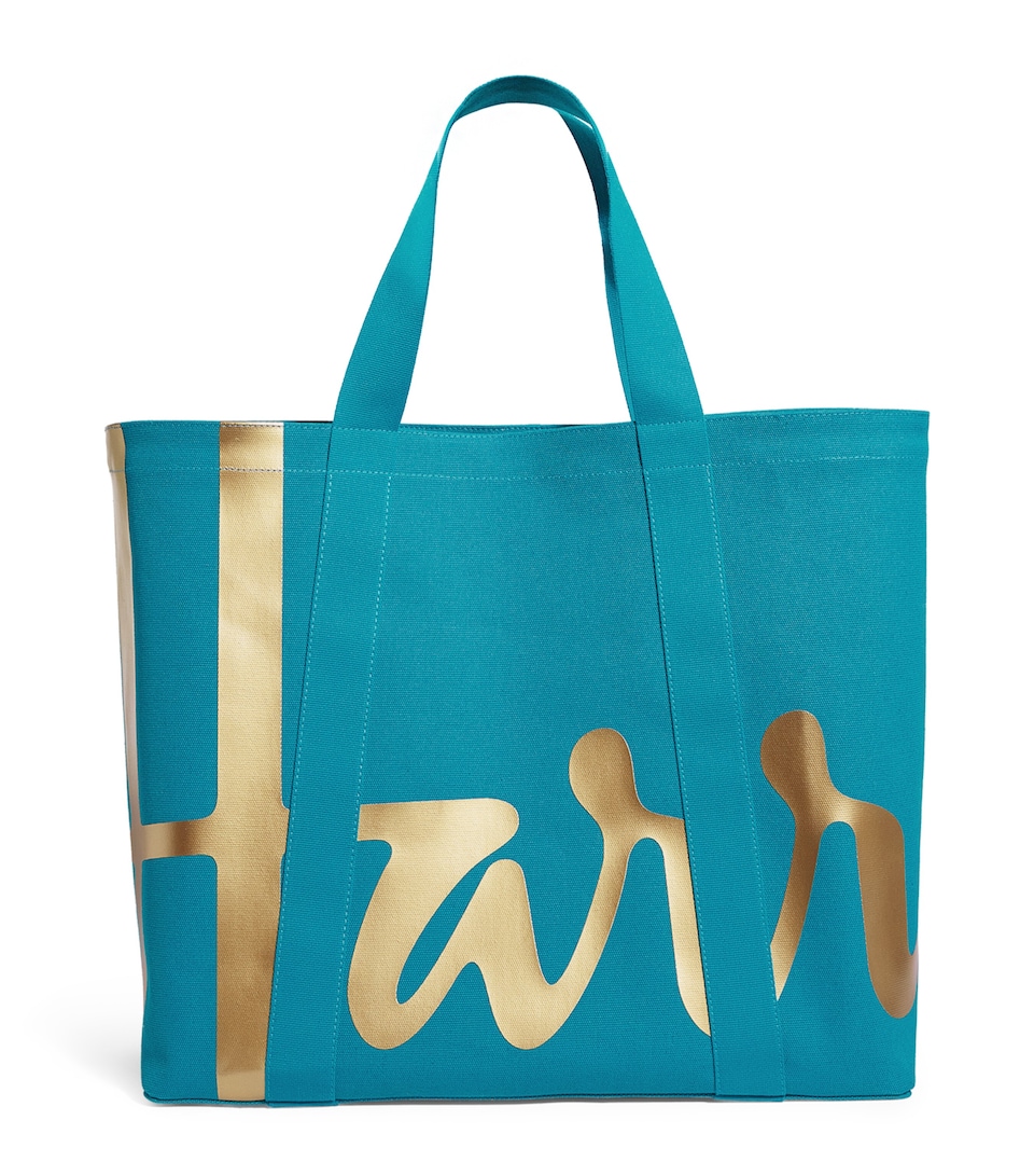 Large Cotton Logo Tote Bag