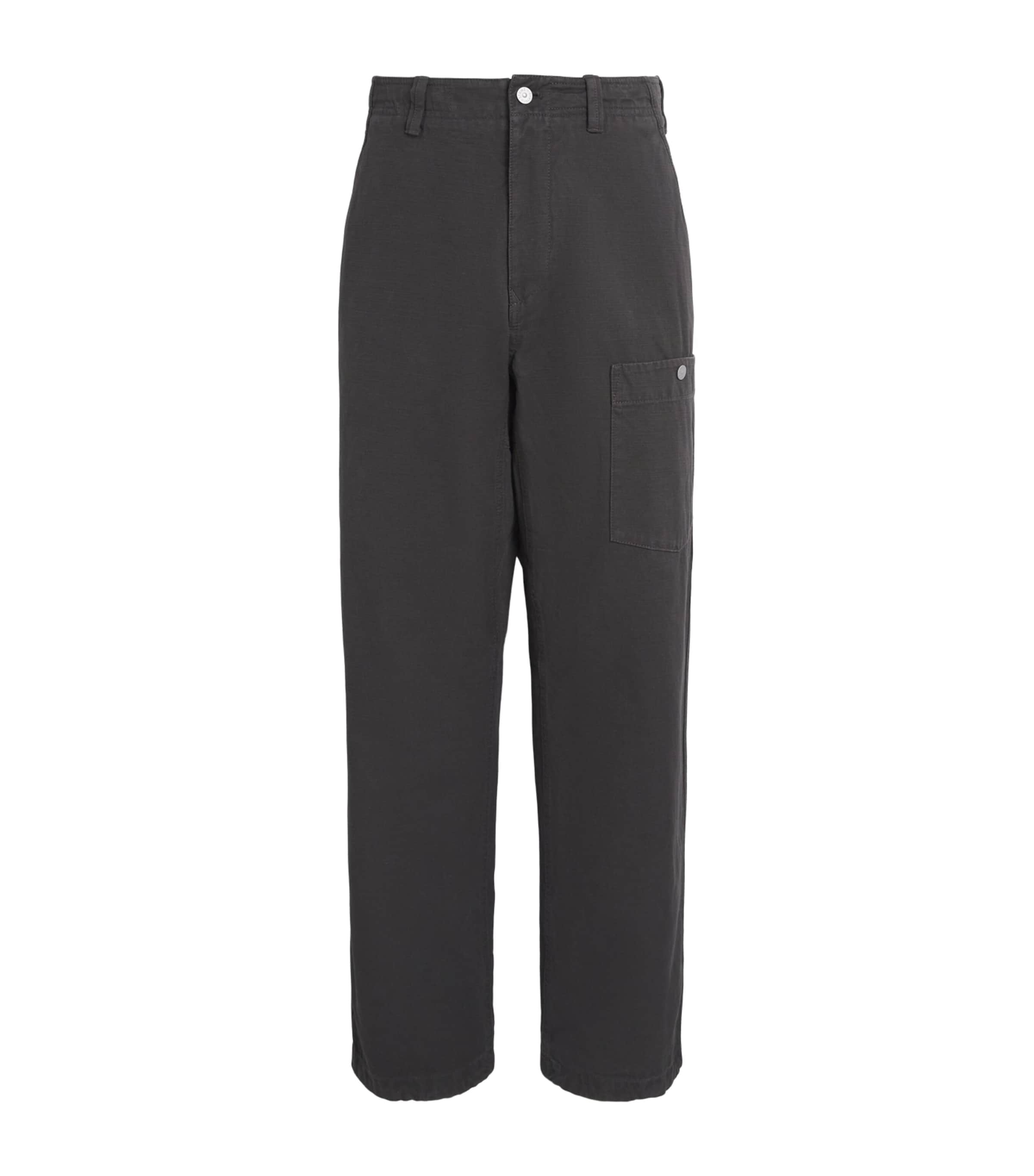 Stone Island Mens Slub Cotton Marina Trousers