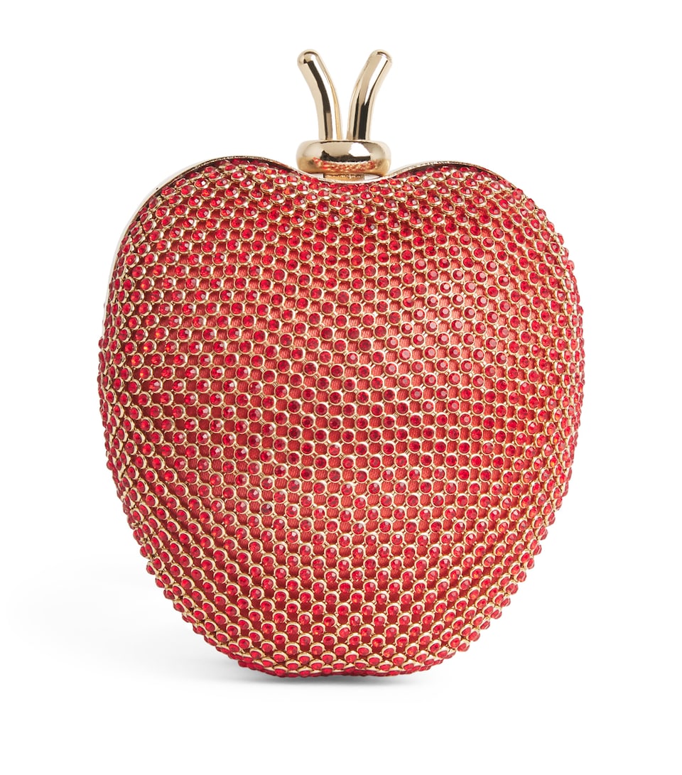 David Charles Diamanté Apple Clutch Bag D Red