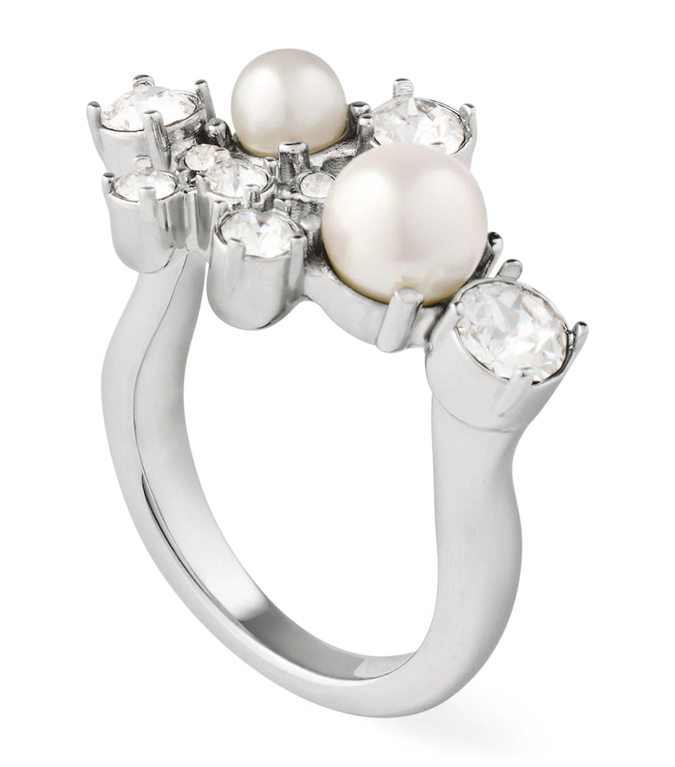 Crystal Pearl Ring