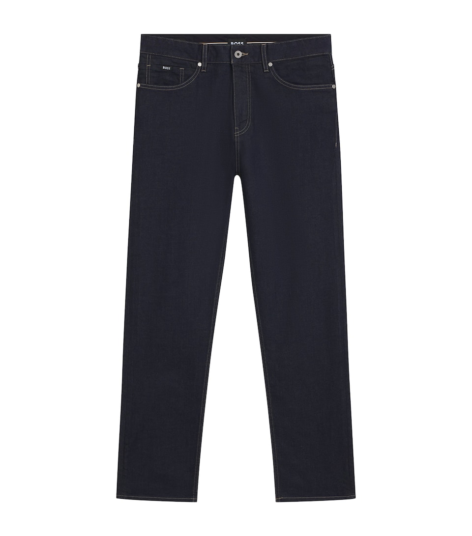 Stretch-Denim Straight Jeans