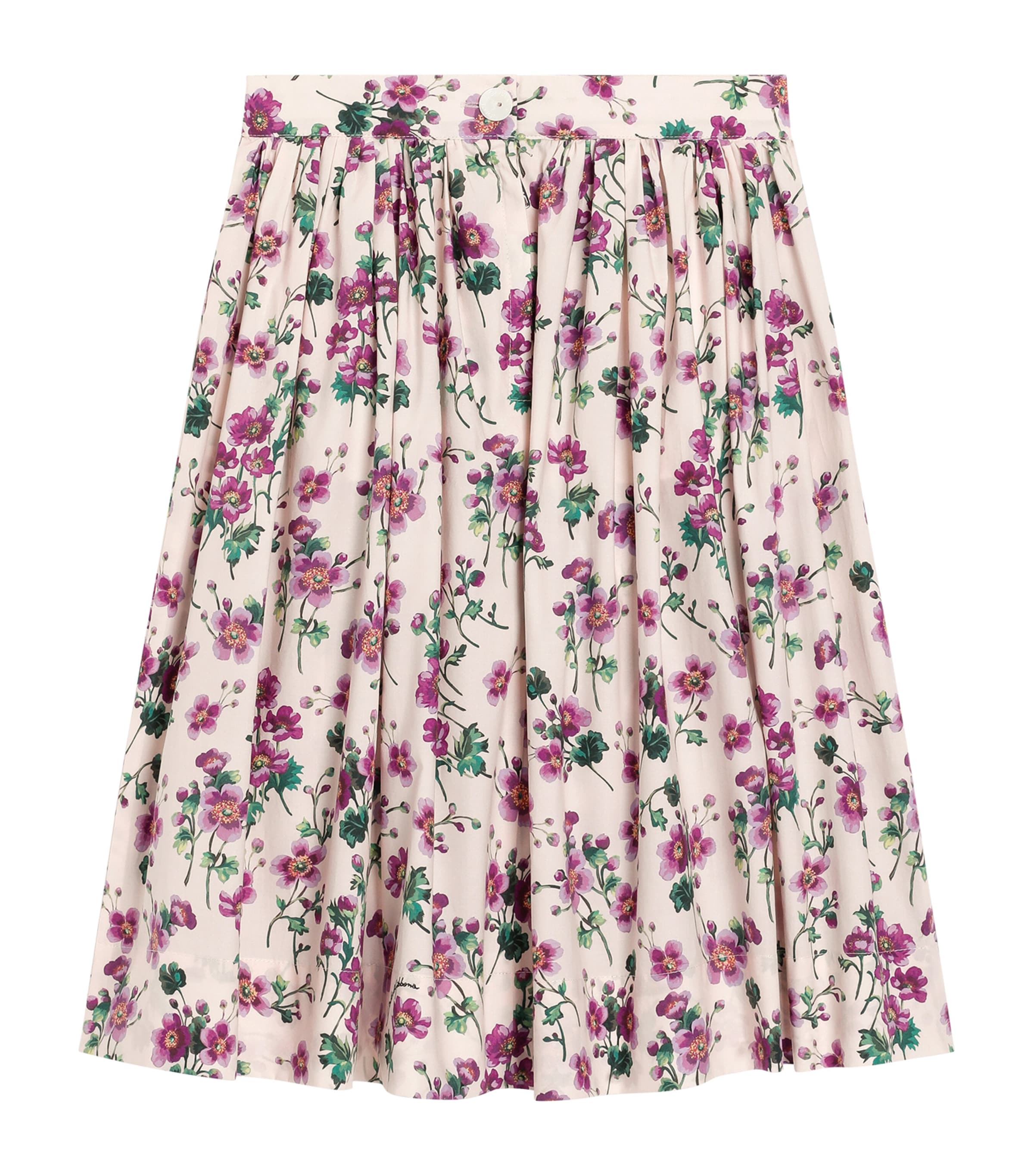 Cotton Poplin Violet Print Skirt (2-6 Years)