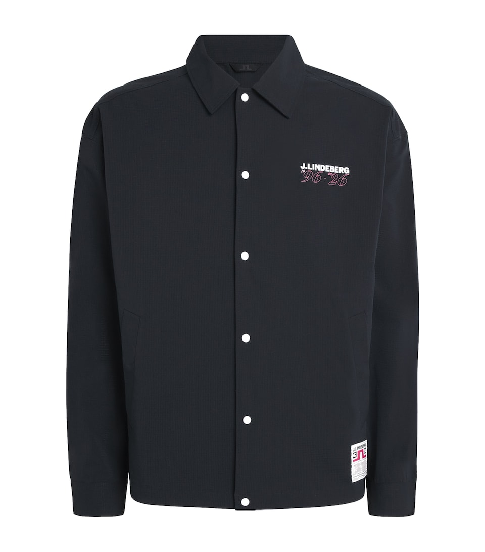 J Lindeberg Mens 30Y Cam Coach Jacket Black