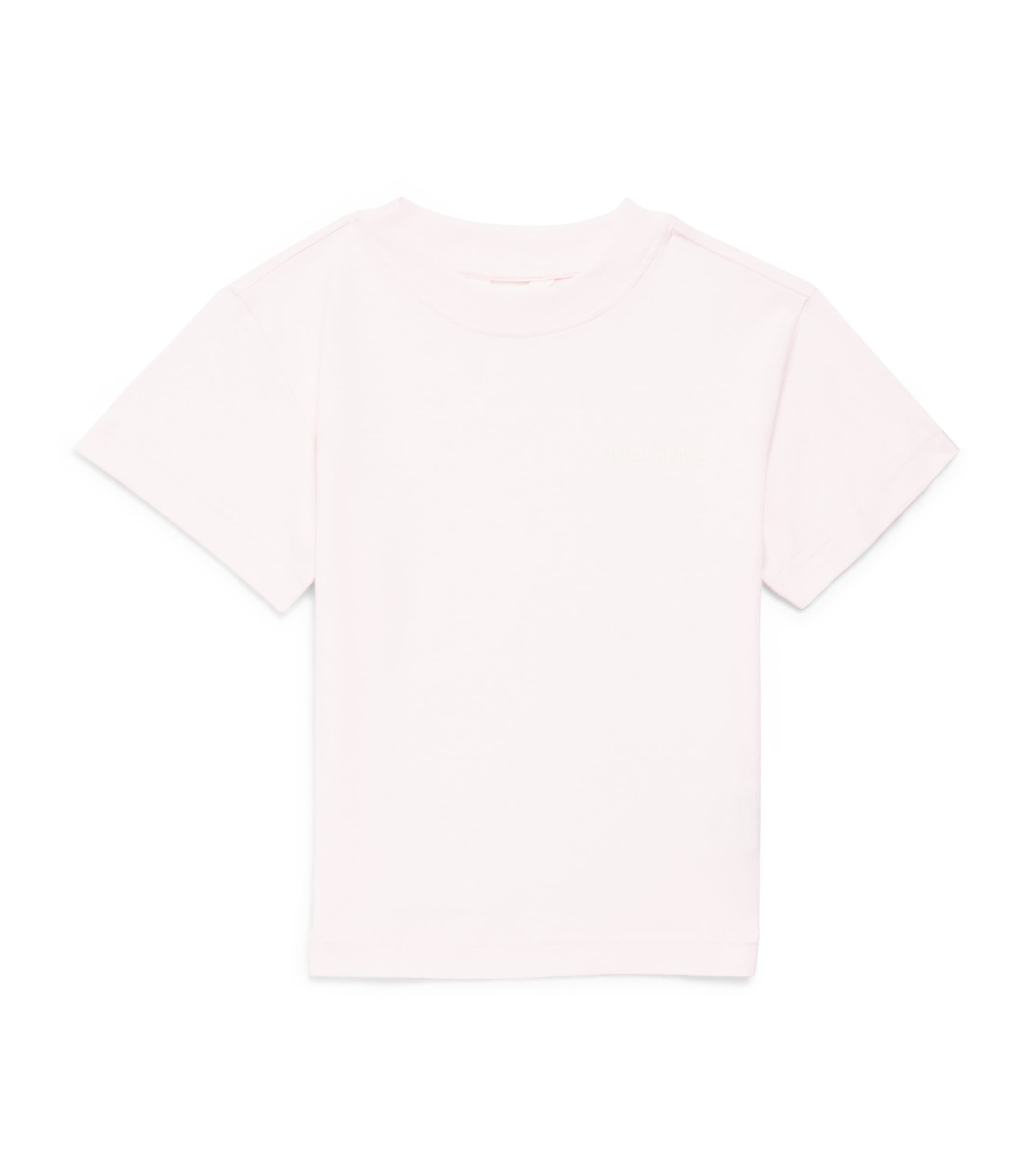 Palm Angels Kids Cotton Logo T-Shirt (4-12+ Years) Rosa/pink