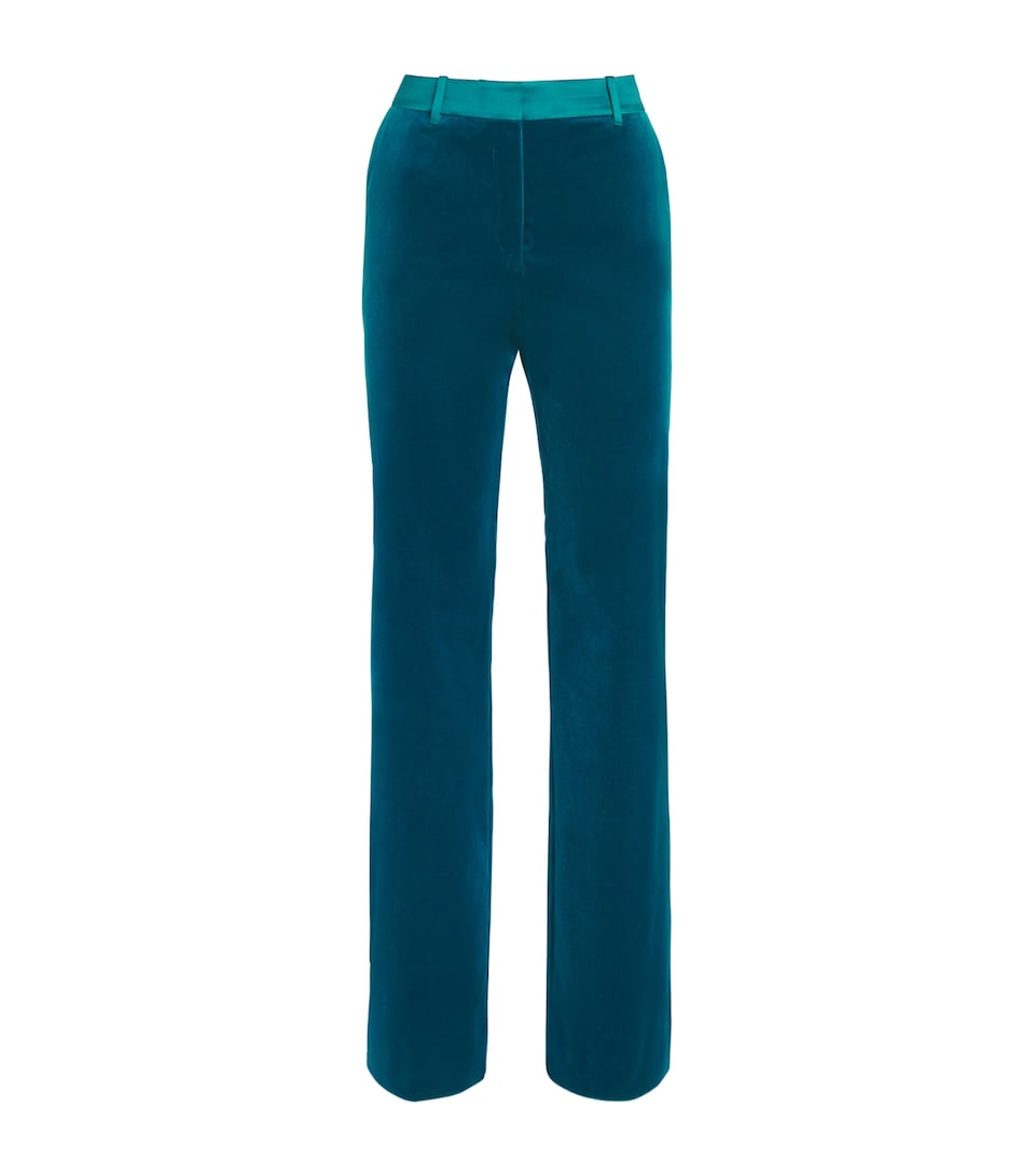 Velvet Straight Tailored Trousers