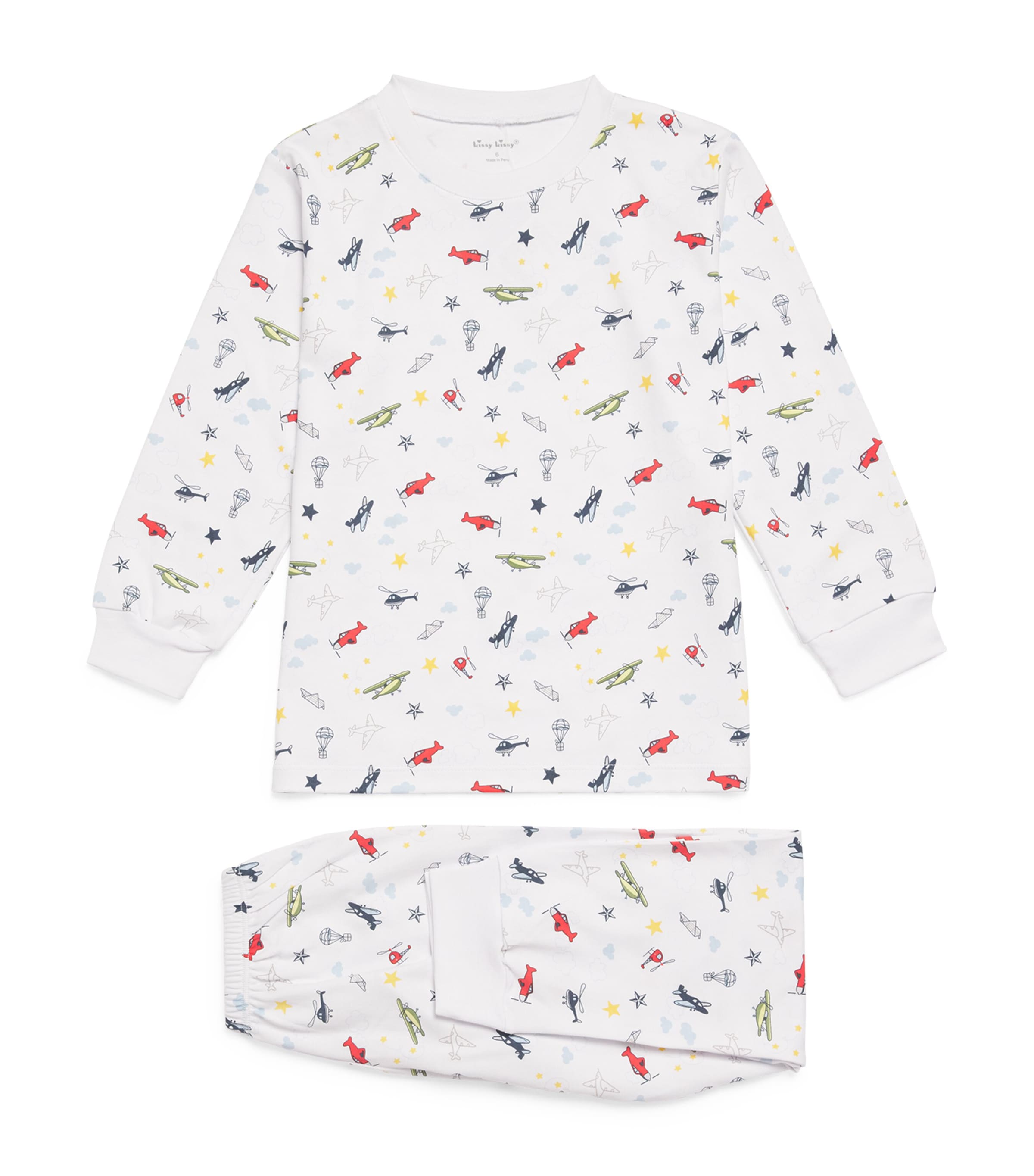 Kissy Kissy Pima Cotton Aviator Pyjama Set (2-6 Years)