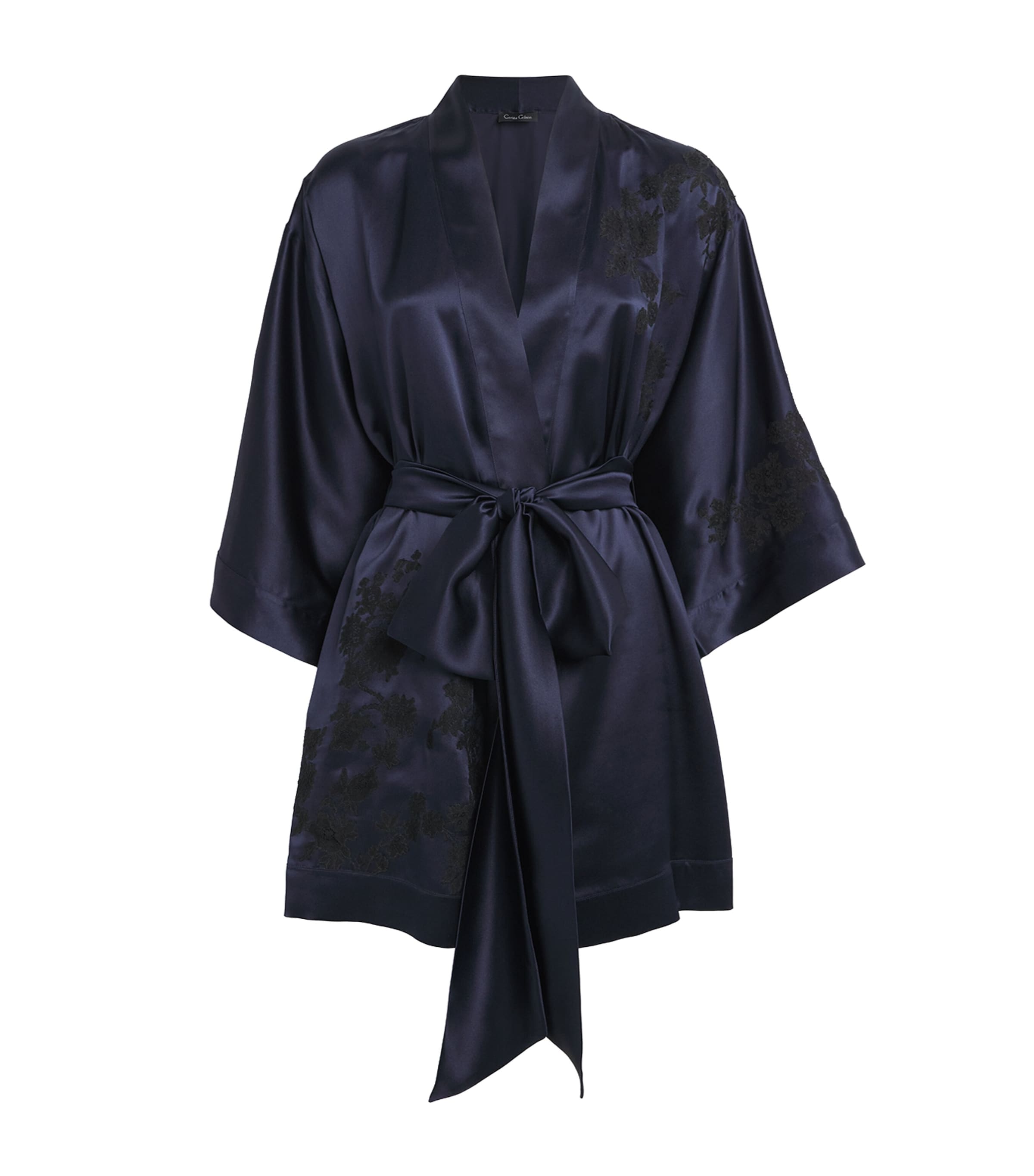 Silk Floral Julia Mini Kimono Robe