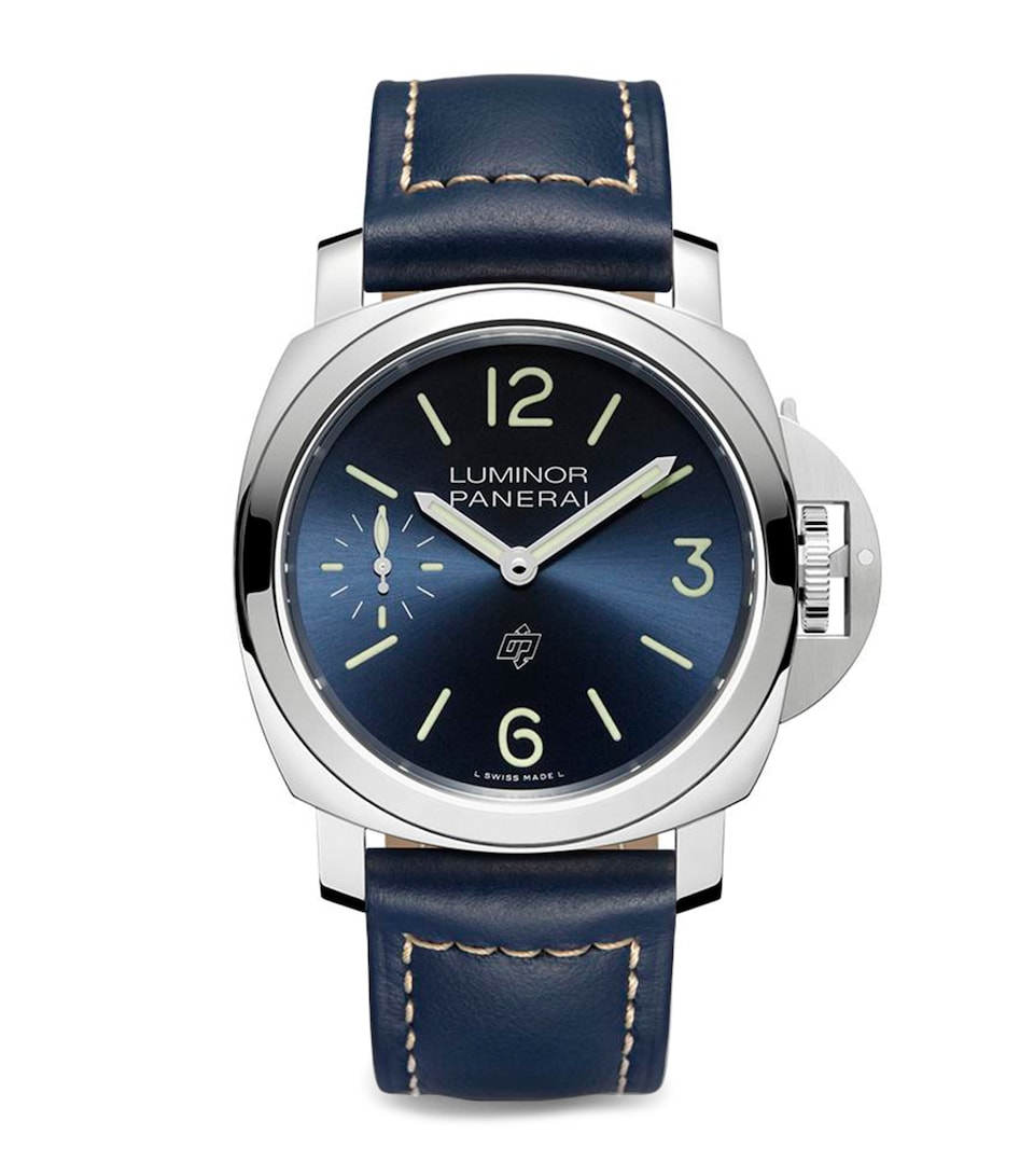 Panerai Stainless Steel Luminor Watch 44mm Blue