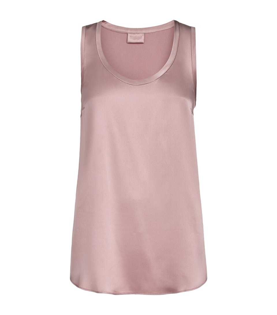 Stretch-Silk Sleeveless Top