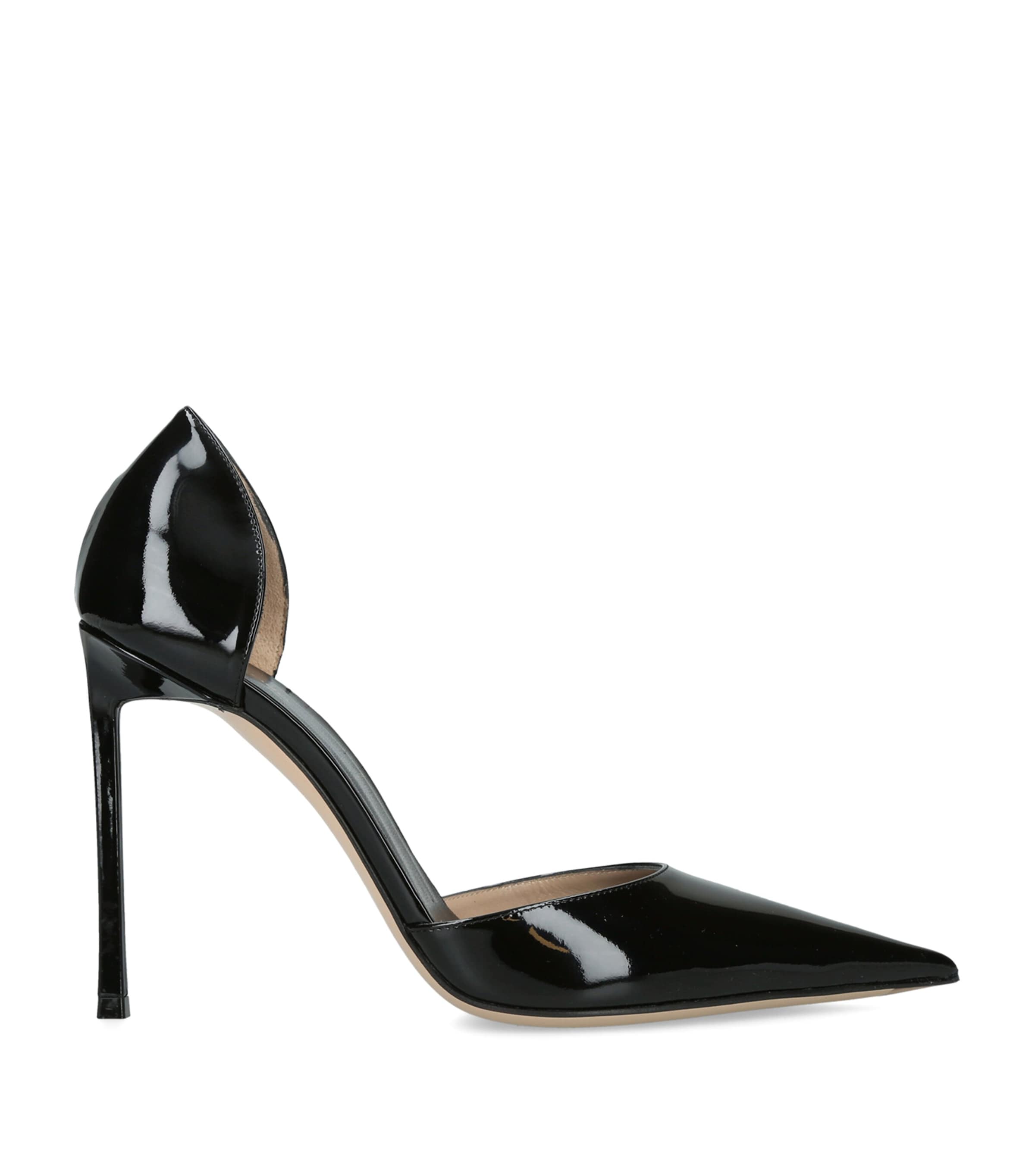 TOM FORD Patent Leather D’Orsay Pumps 105 Black
