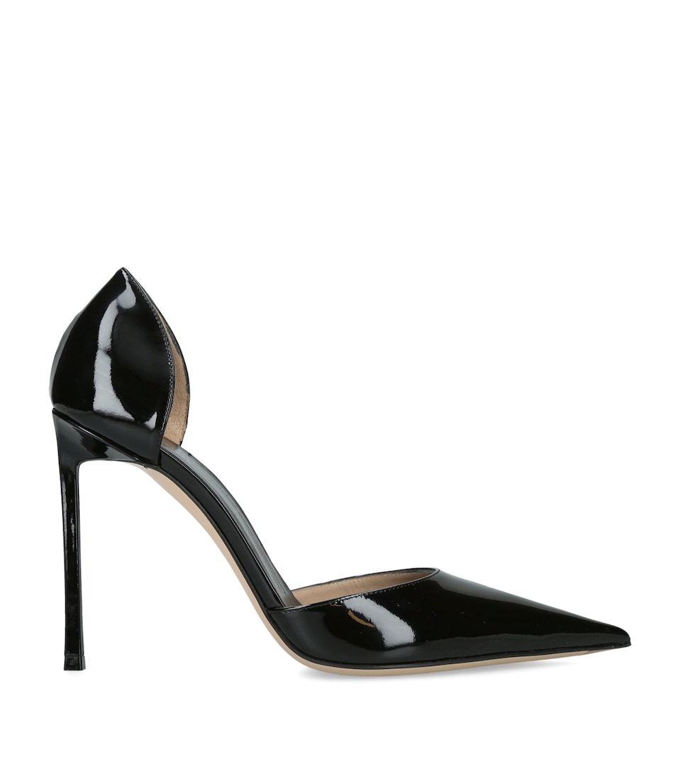 TOM FORD Patent Leather D’Orsay Pumps 105 Black