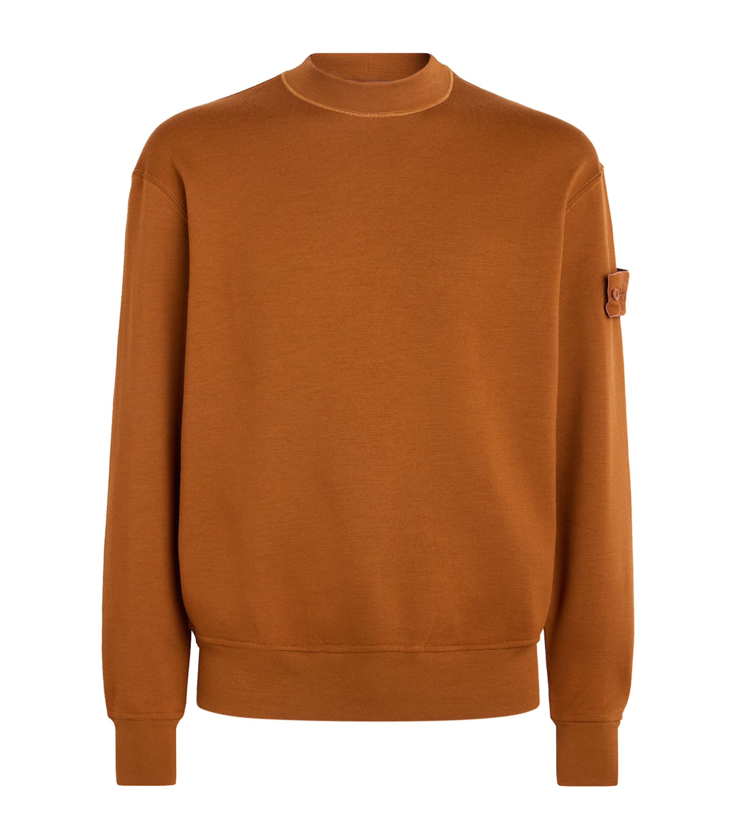 Stone Island Mens GHOST PIECE Wool-Cotton Sweatshirt