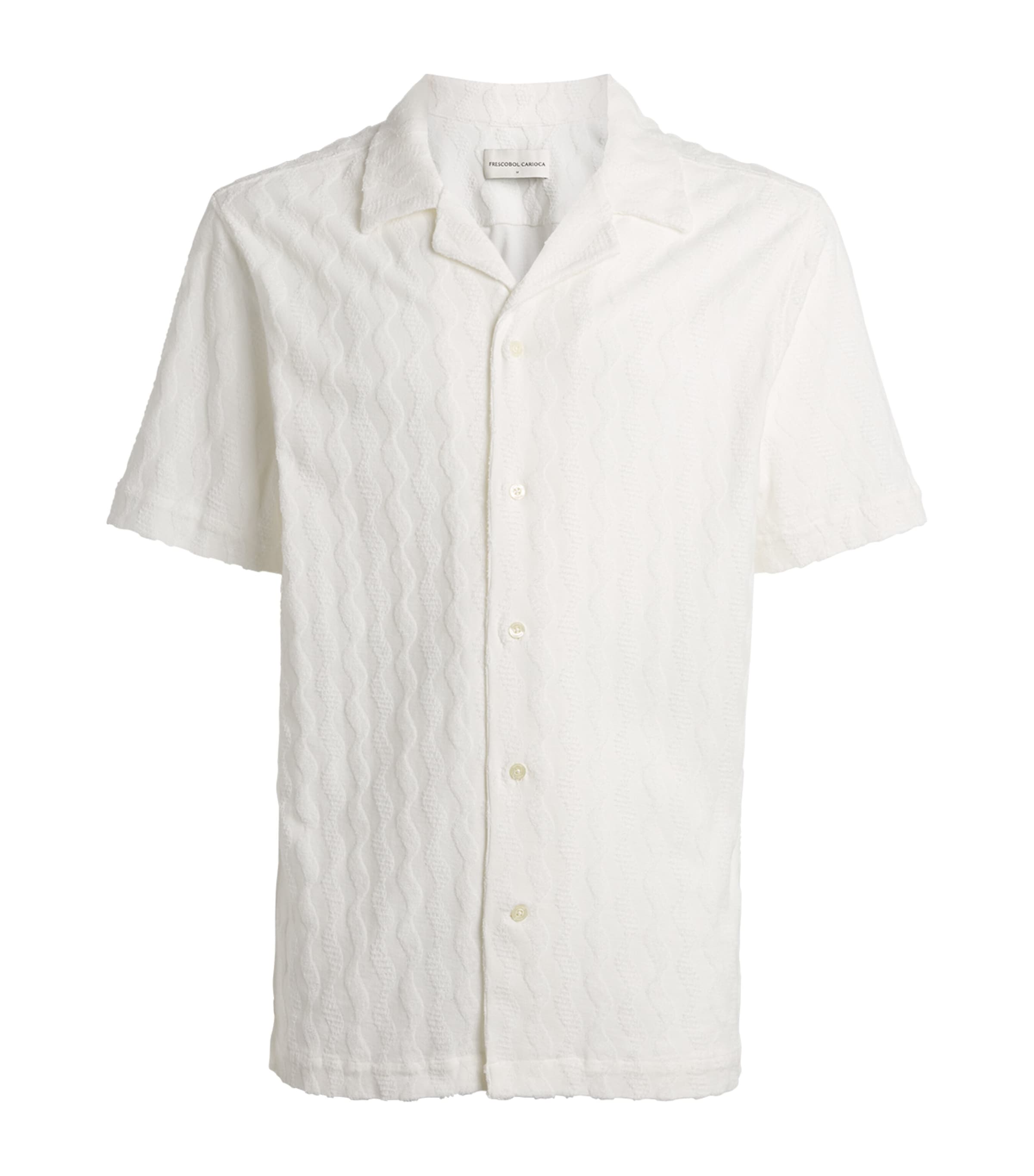 Frescobol Carioca Mens Terry Cotton Roberto Shirt Cream