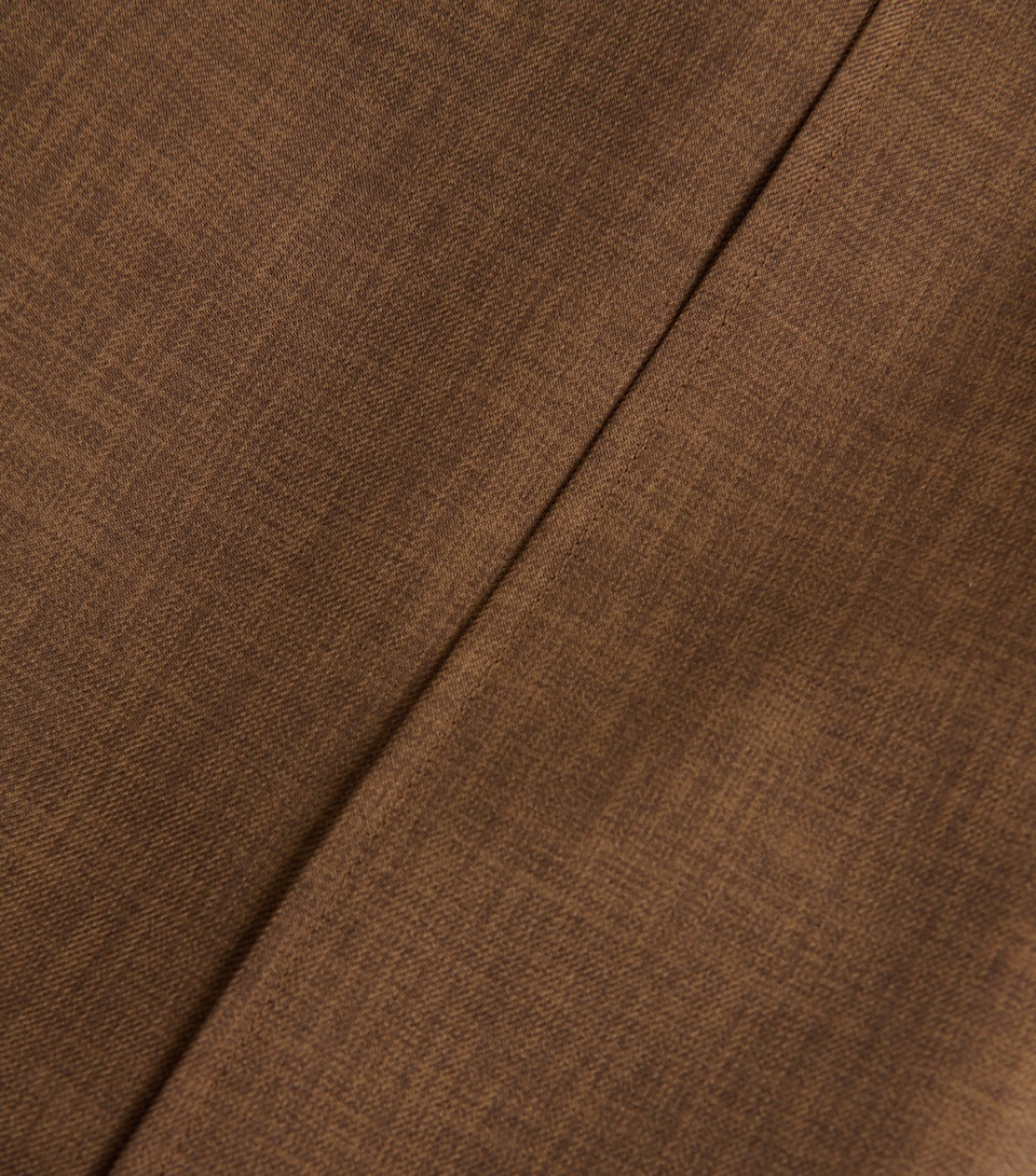 Deep Pleat Cropped Trousers