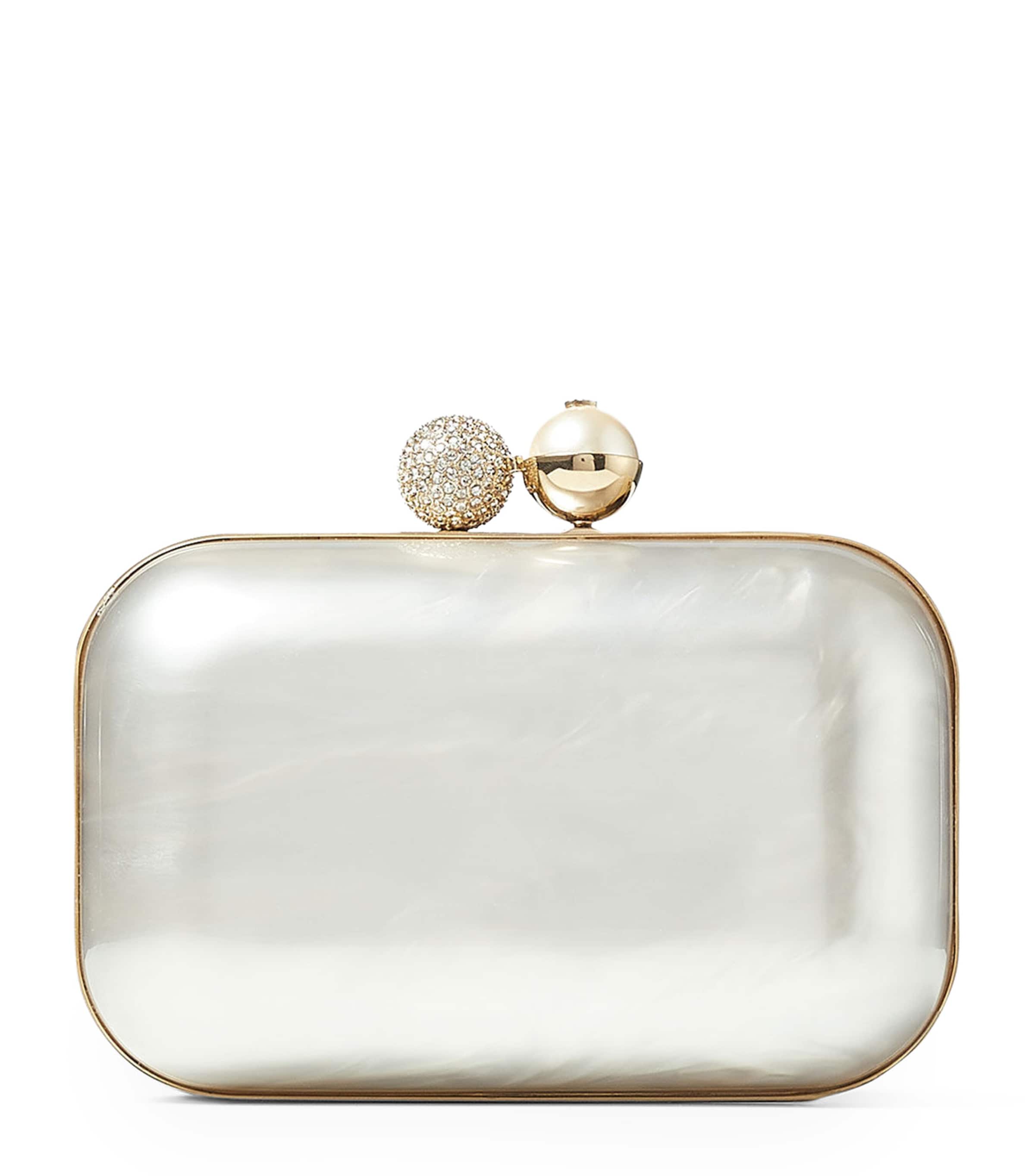 Jimmy Choo Cloud Clutch Bag Ivory