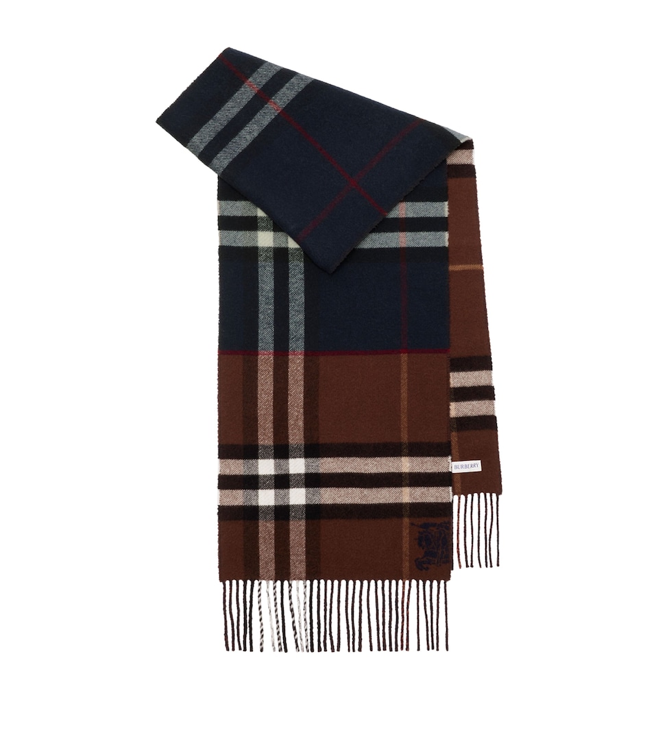 Cashmere Contrast Check Scarf