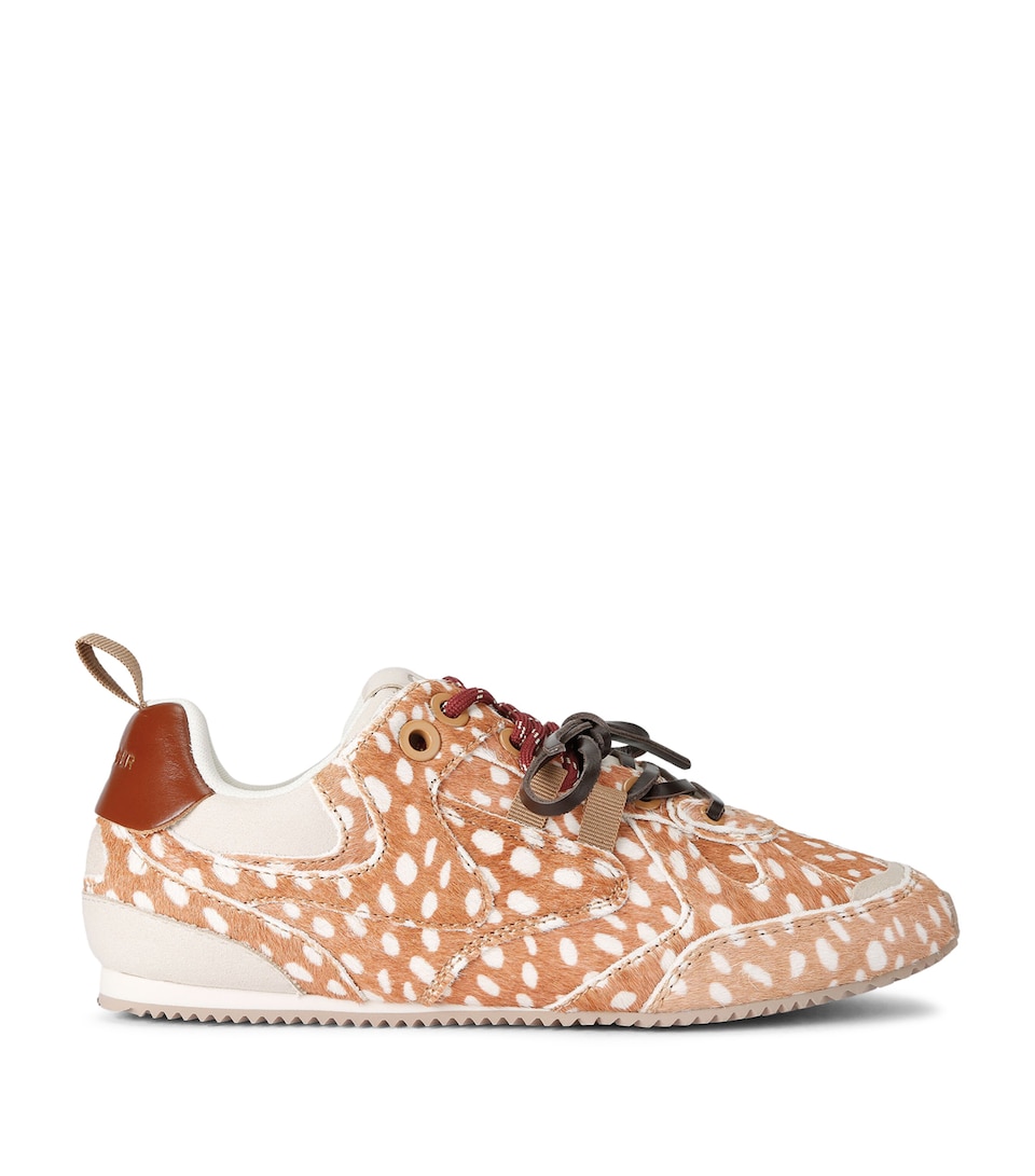 Kurt Geiger London Leather Slim Runner Sneakers Camel/oth
