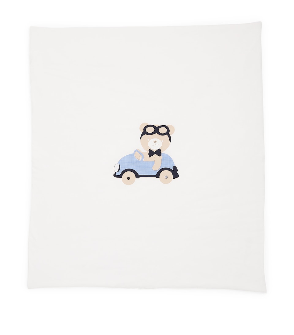 Story Loris Cotton Bear Blanket White