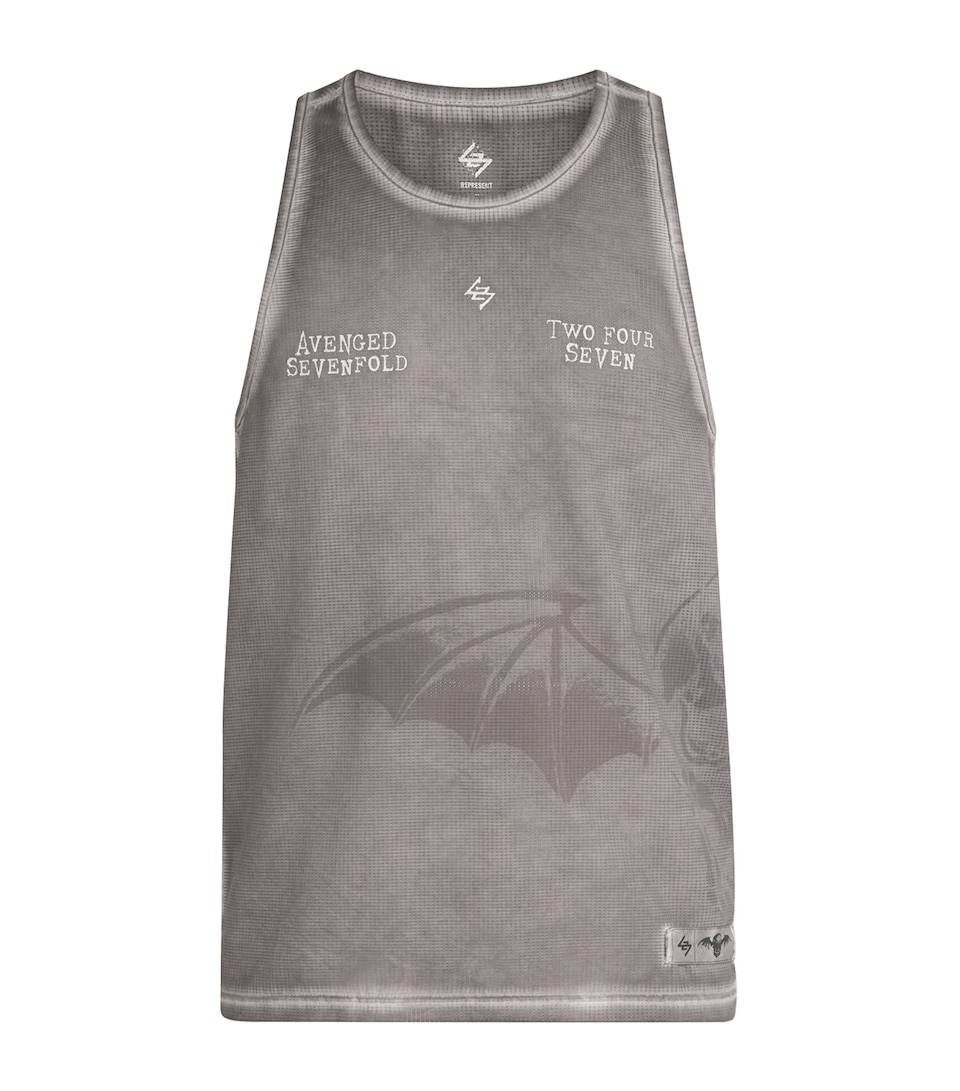 Represent 247 Mens x Avenged Sevenfold Graphic Tank Top Vintage Grey