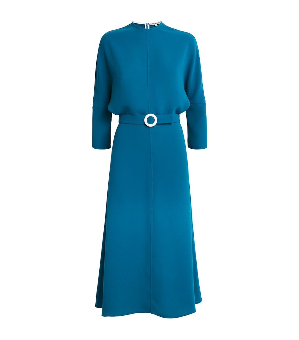 Jacquard Belted Anna Midi Dress