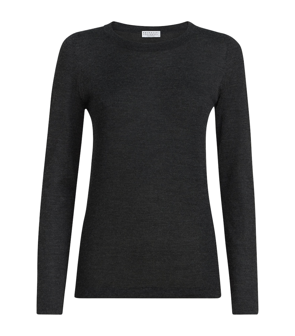 Brunello Cucinelli Womens Cashmere-Silk Sweater