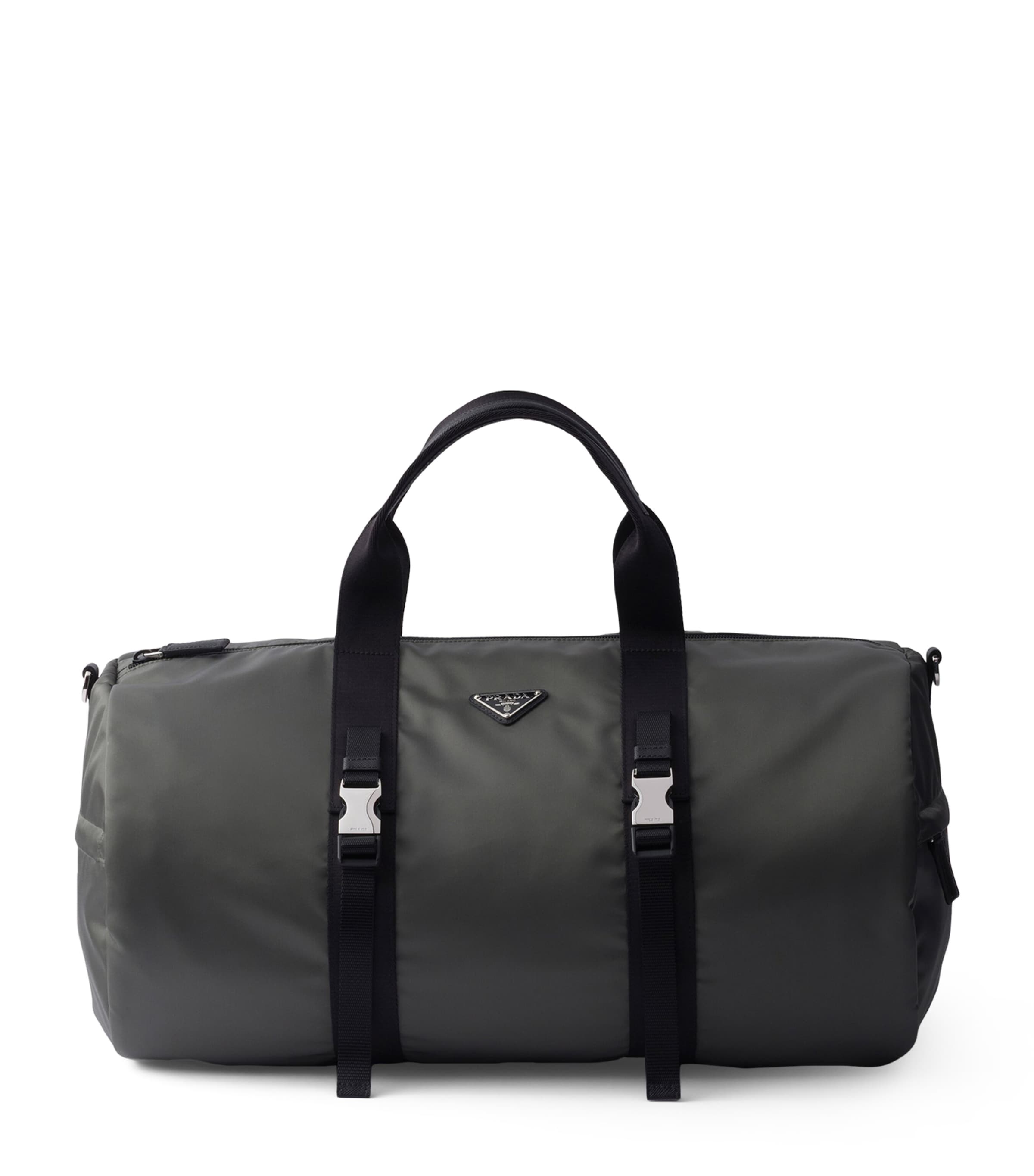 Re-Nylon and Leather Holdall