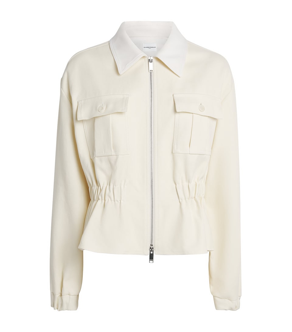Claudie Pierlot Womens Cotton Jacket Vanilla