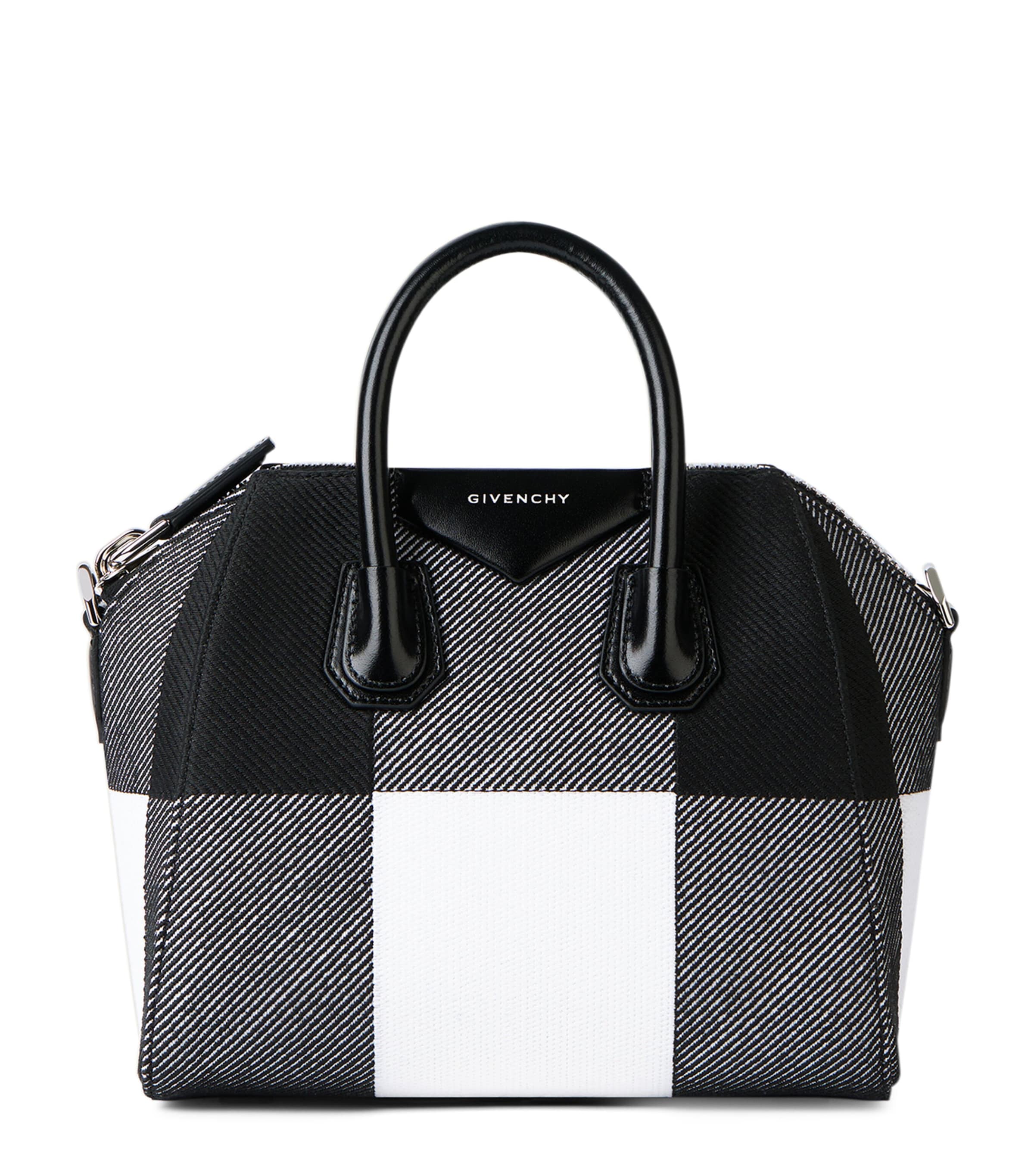 Givenchy Mini Check Antigona Top-Handle Bag