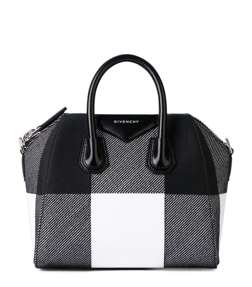 Givenchy Mini Check Antigona Top-Handle Bag