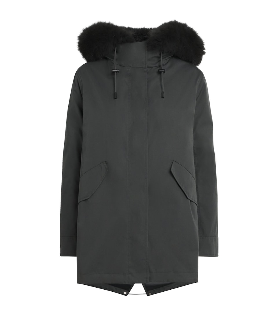 Fox-Rabbit Blended-Cotton Parka (85cm)
