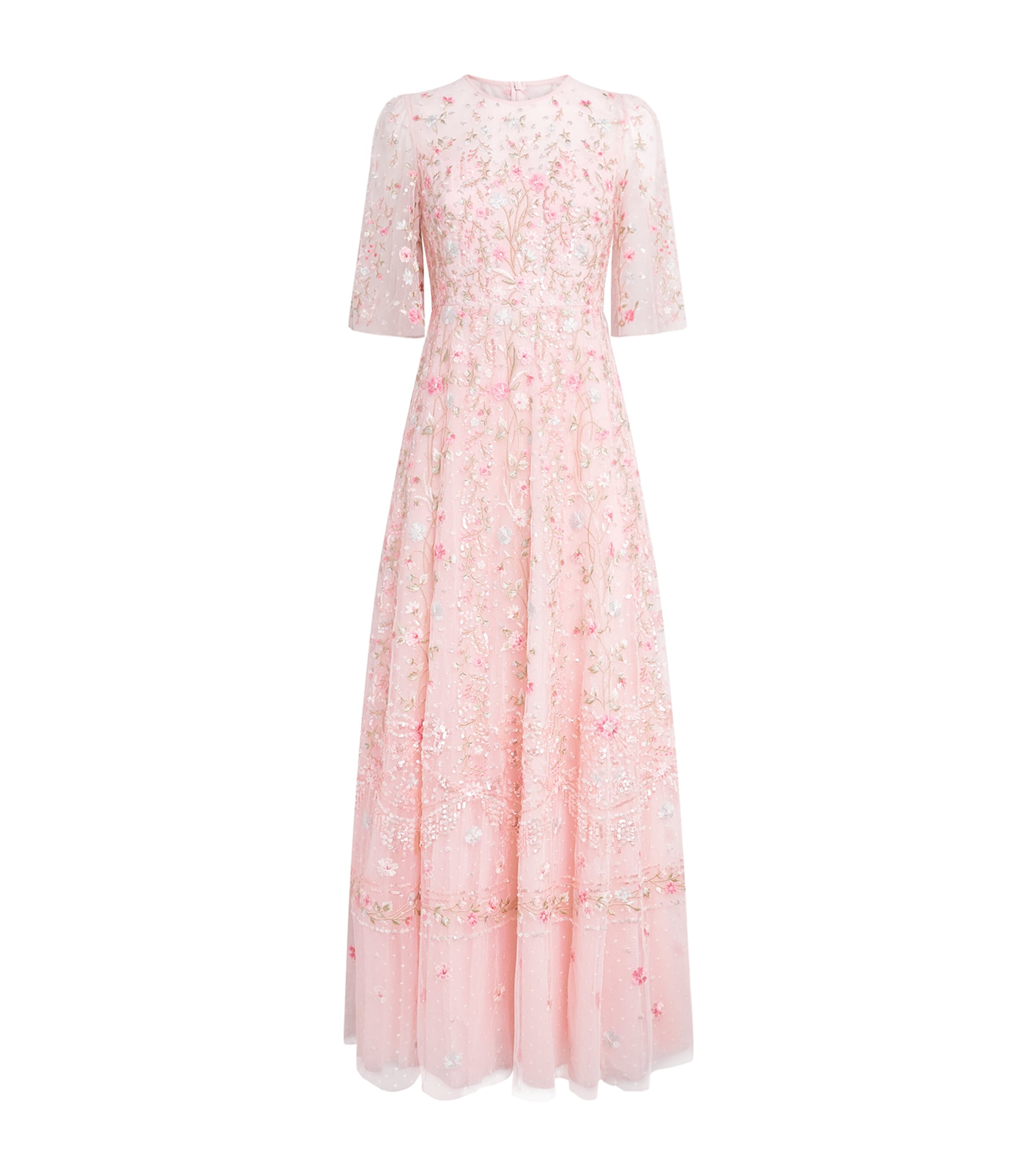 Needle & Thread Womens Rococo Ribbon Gown Dusk Pink
