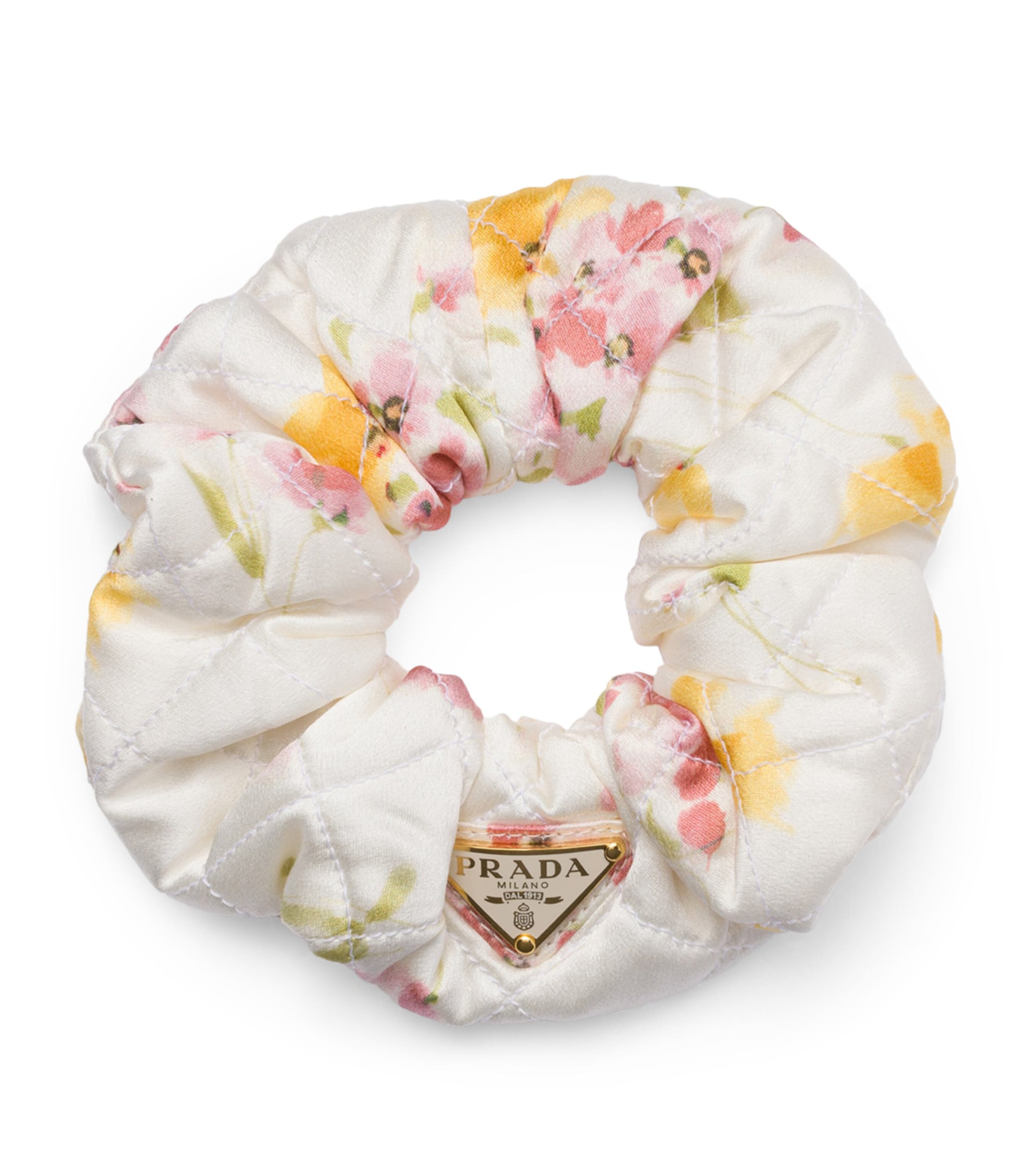 Silk Floral Scrunchie