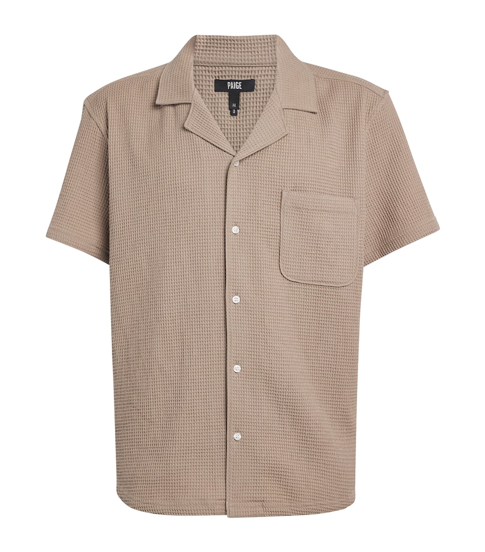 Cotton Waffle-Knit Agoura Shirt