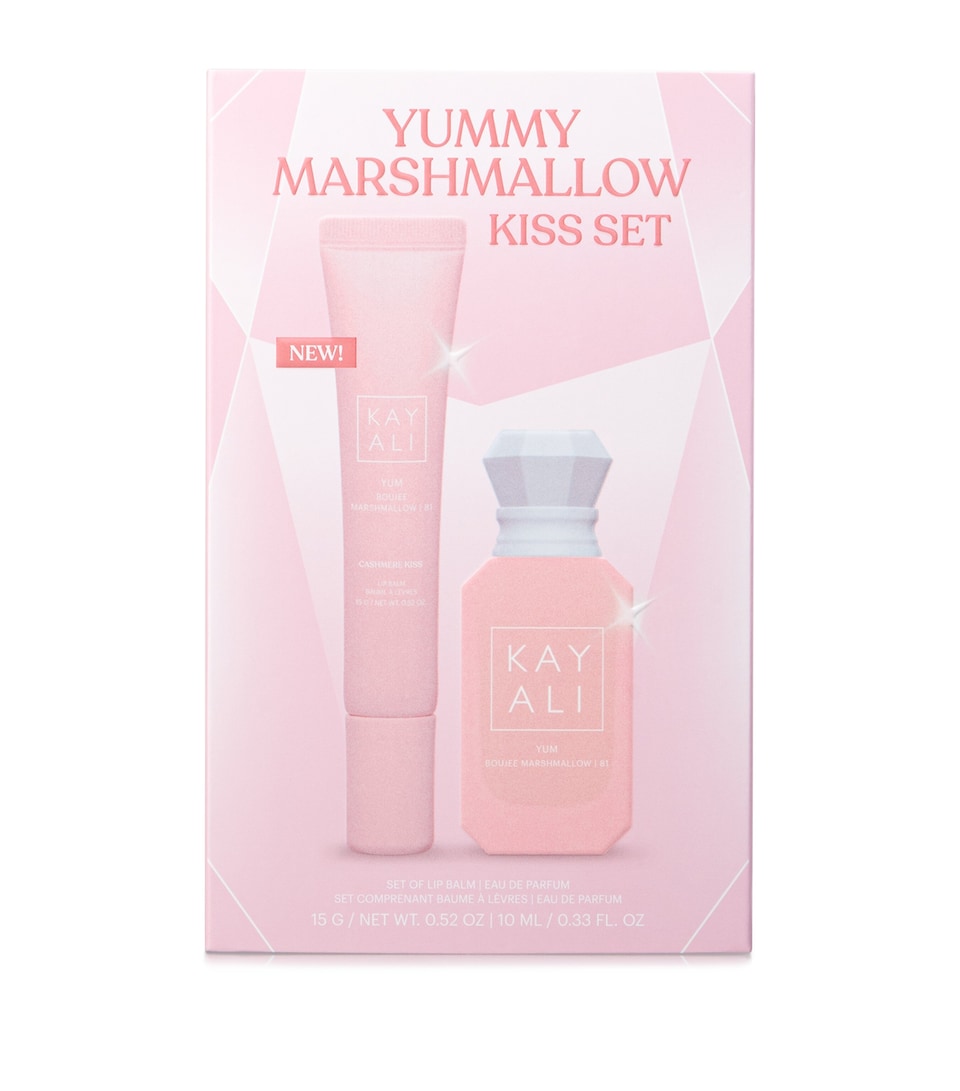 Kayali Yum Boujee Marshmallow Eau de Parfum and Lip Balm Gift Set