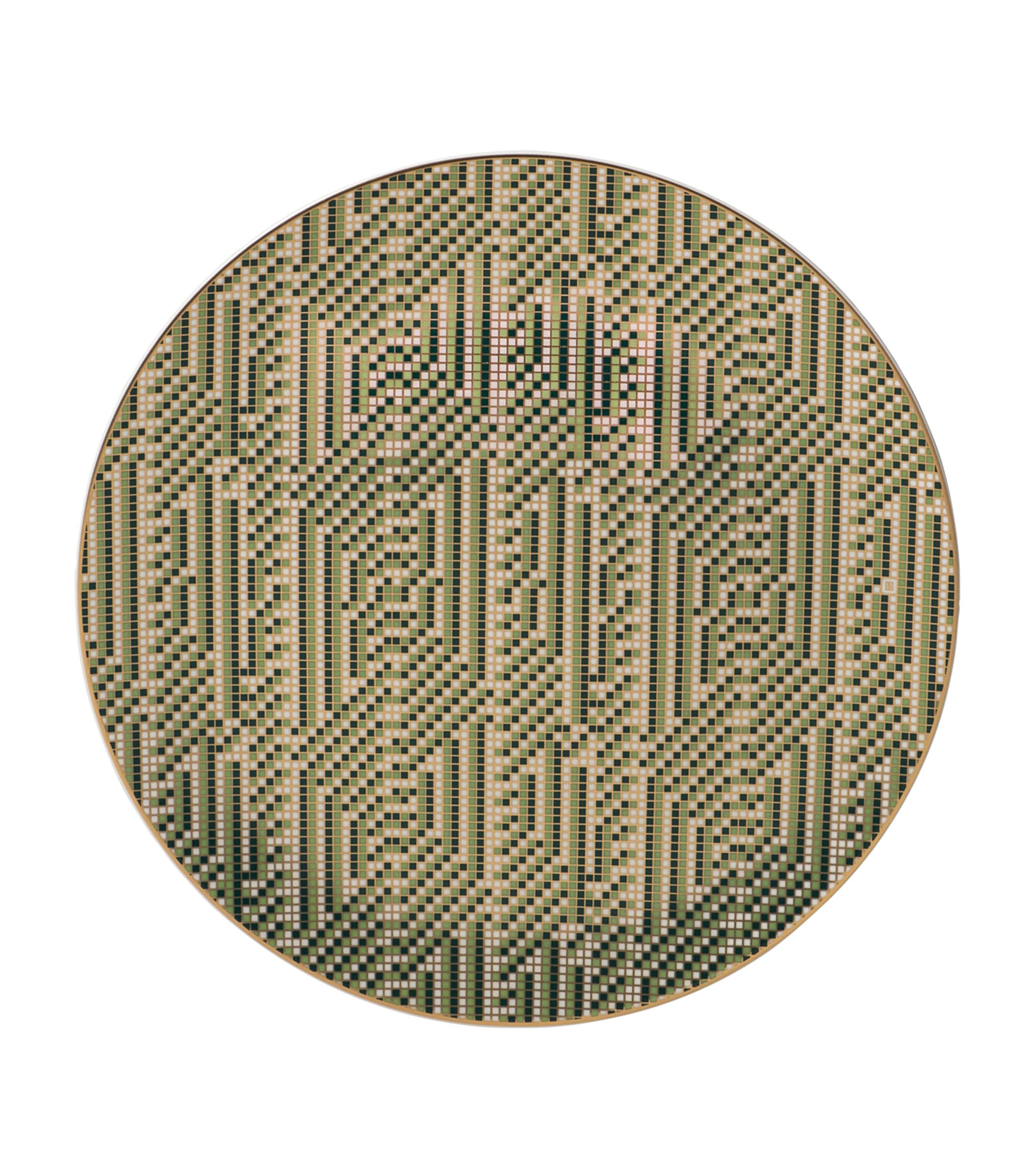 Bernardaud Augusta Service Plate (29.5cm) Or Et Vert