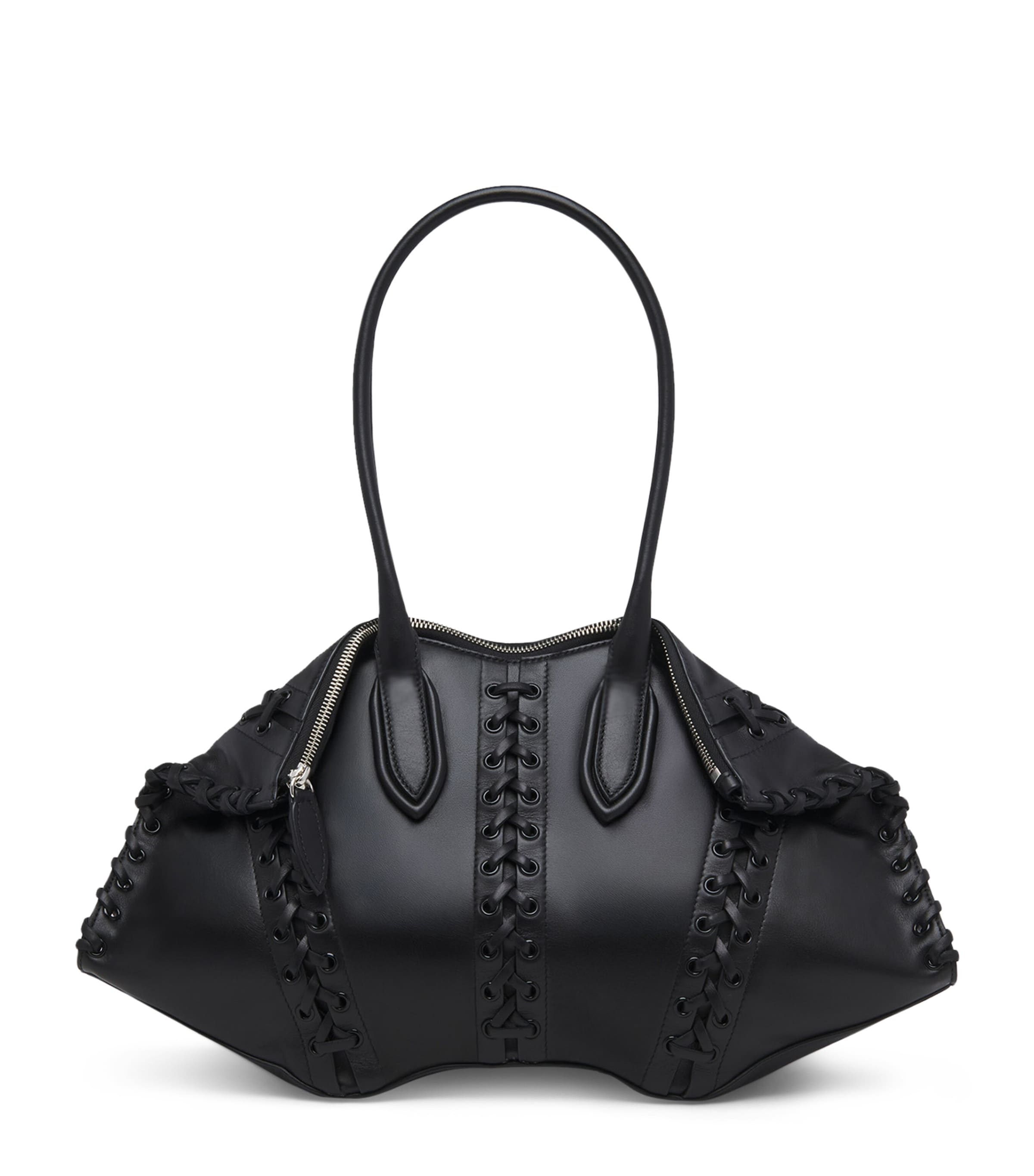 Leather Manta Top-Handle Bag