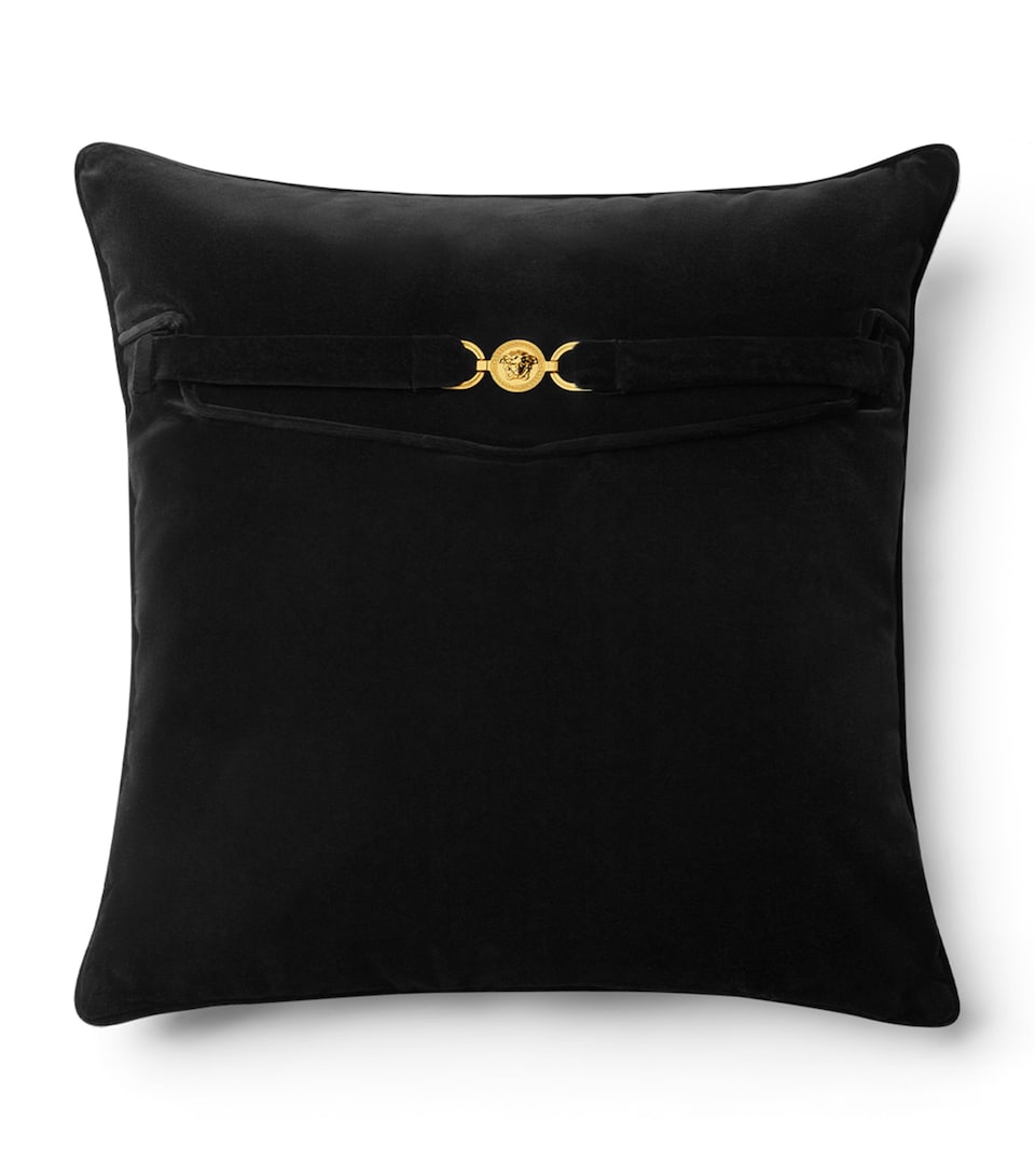 Versace Velvet Medusa '95 Cushion (45cm x 45cm) Black